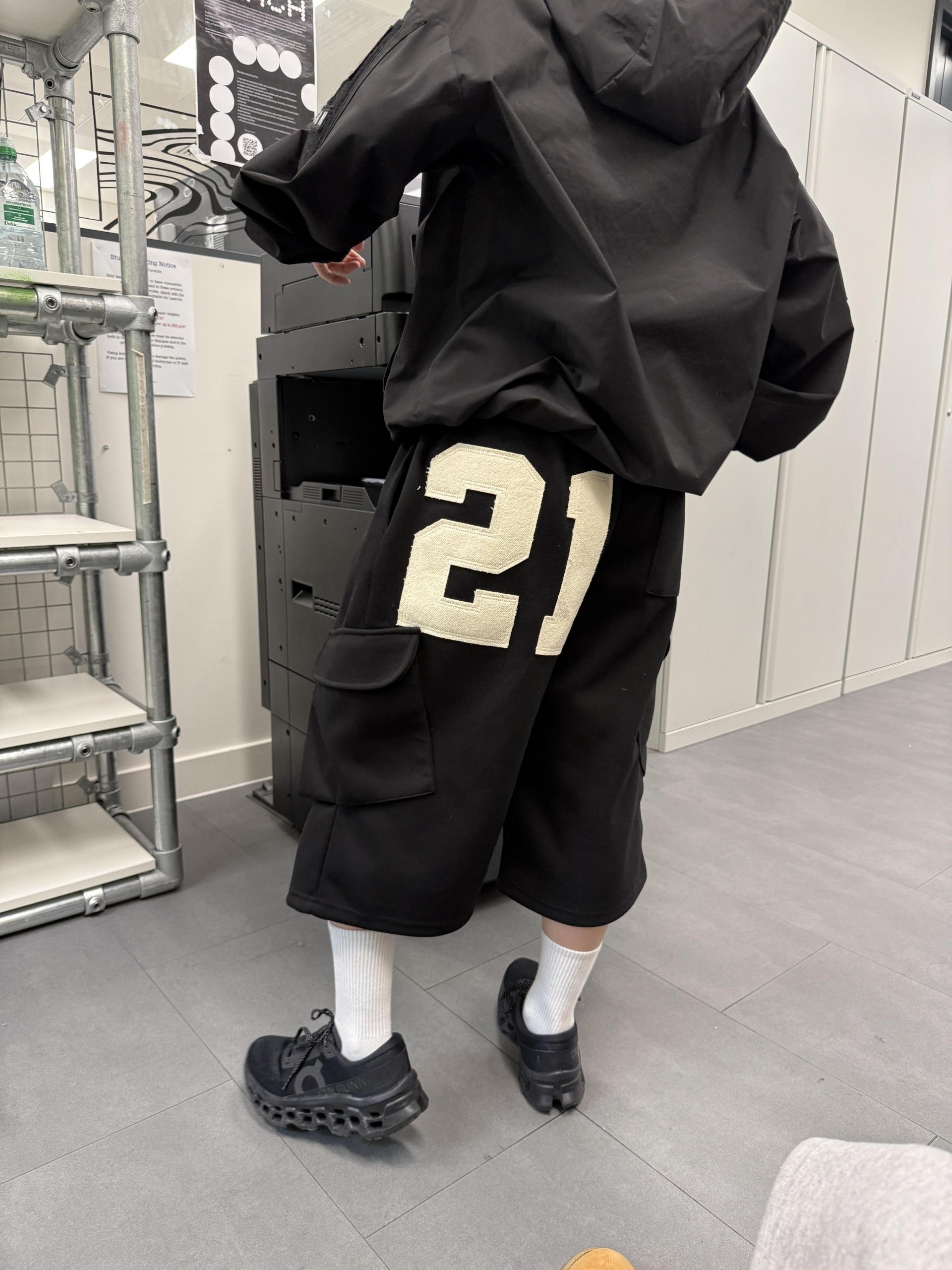 (UNISEX) Numbering Bermuda Pants