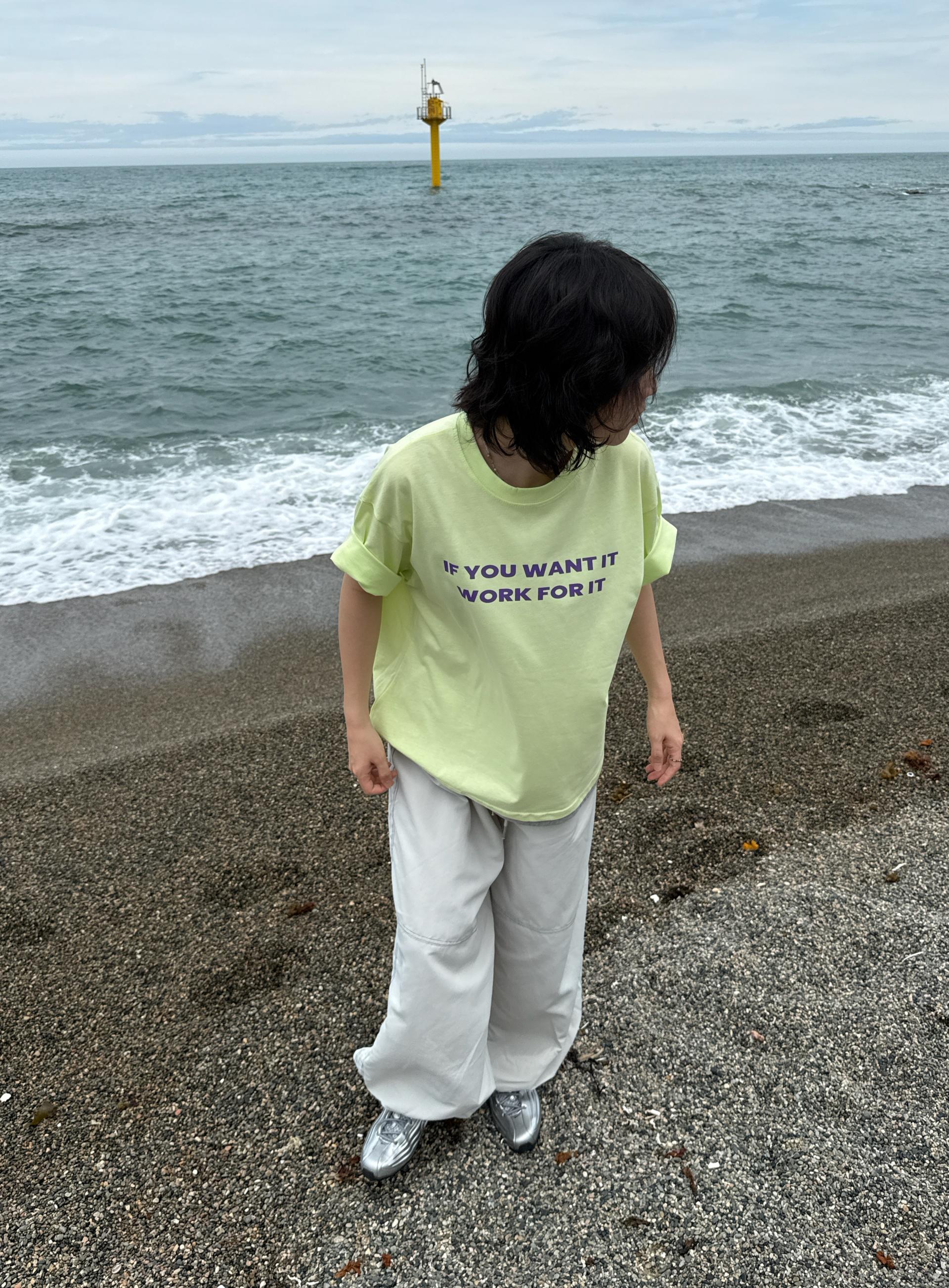 (UNISEX) Layered Slogan Tee