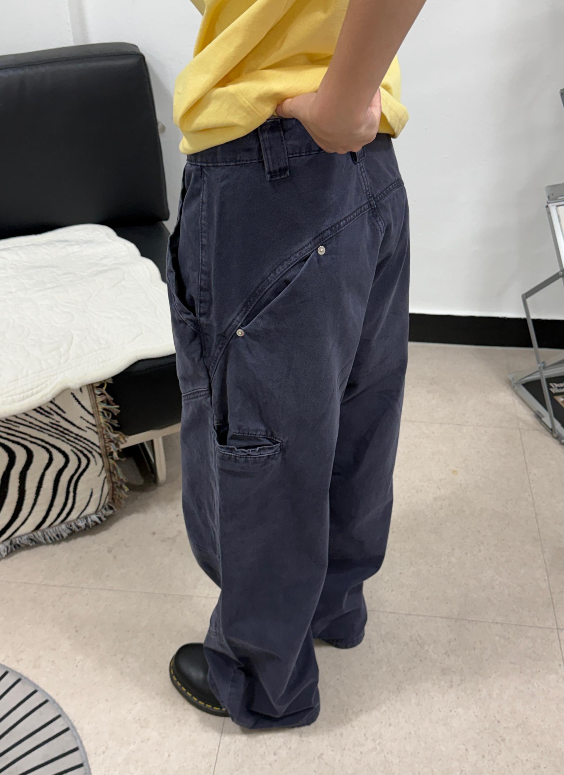 (UNISEX) Desert Angled Pocket Pants