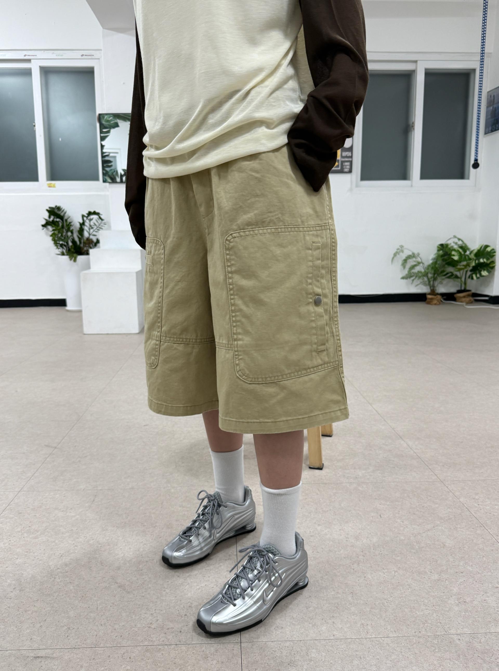 (UNISEX) Vintage Pocket Bermuda Pants