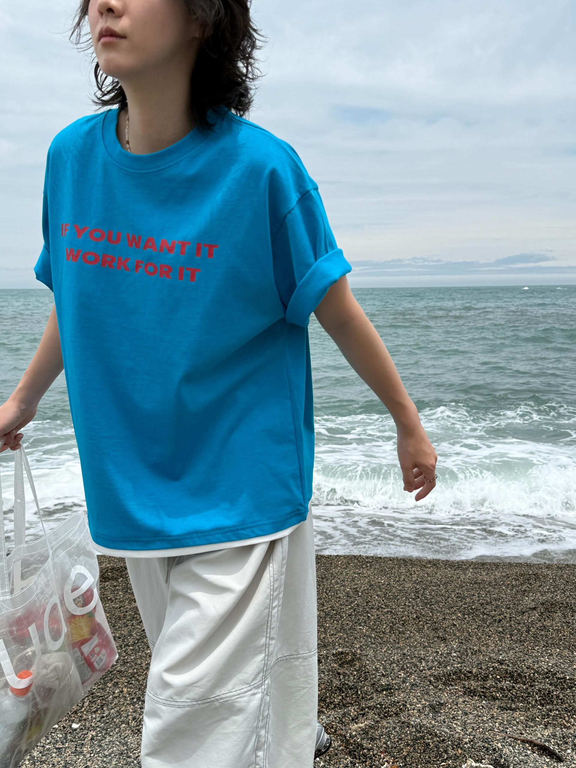 (UNISEX) Layered Slogan Tee