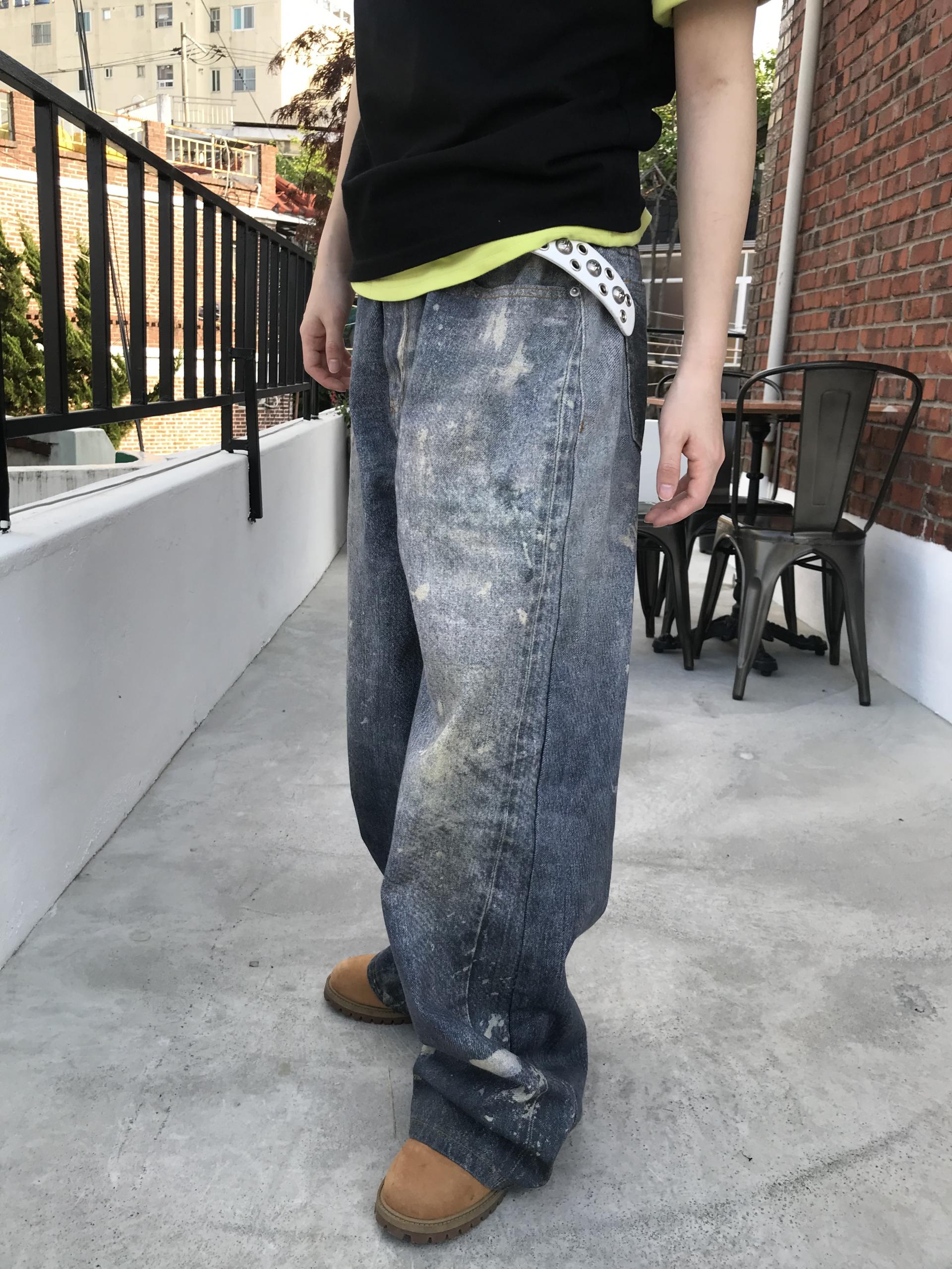 (UNISEX) Digital Wide Pants