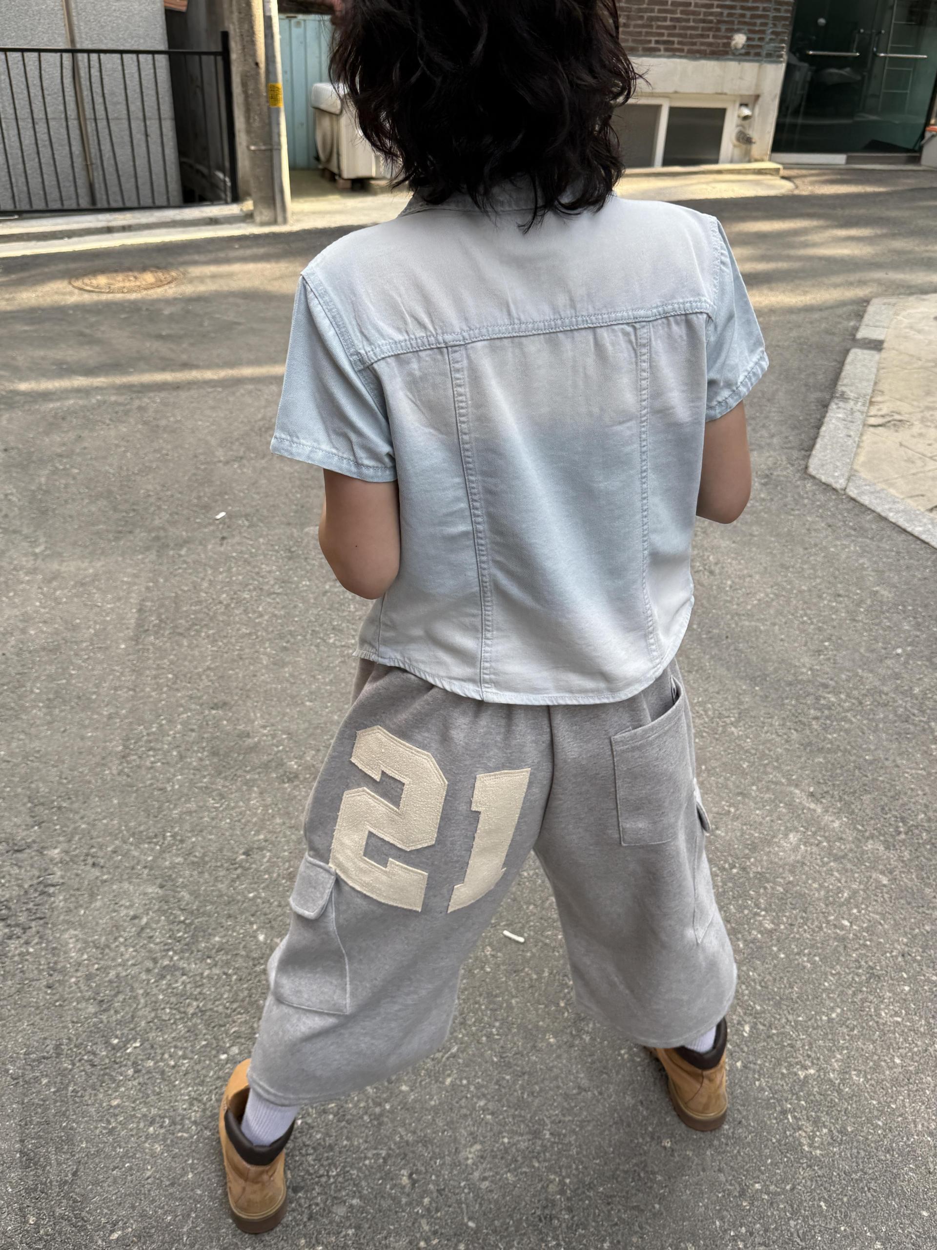 (UNISEX) Numbering Bermuda Pants