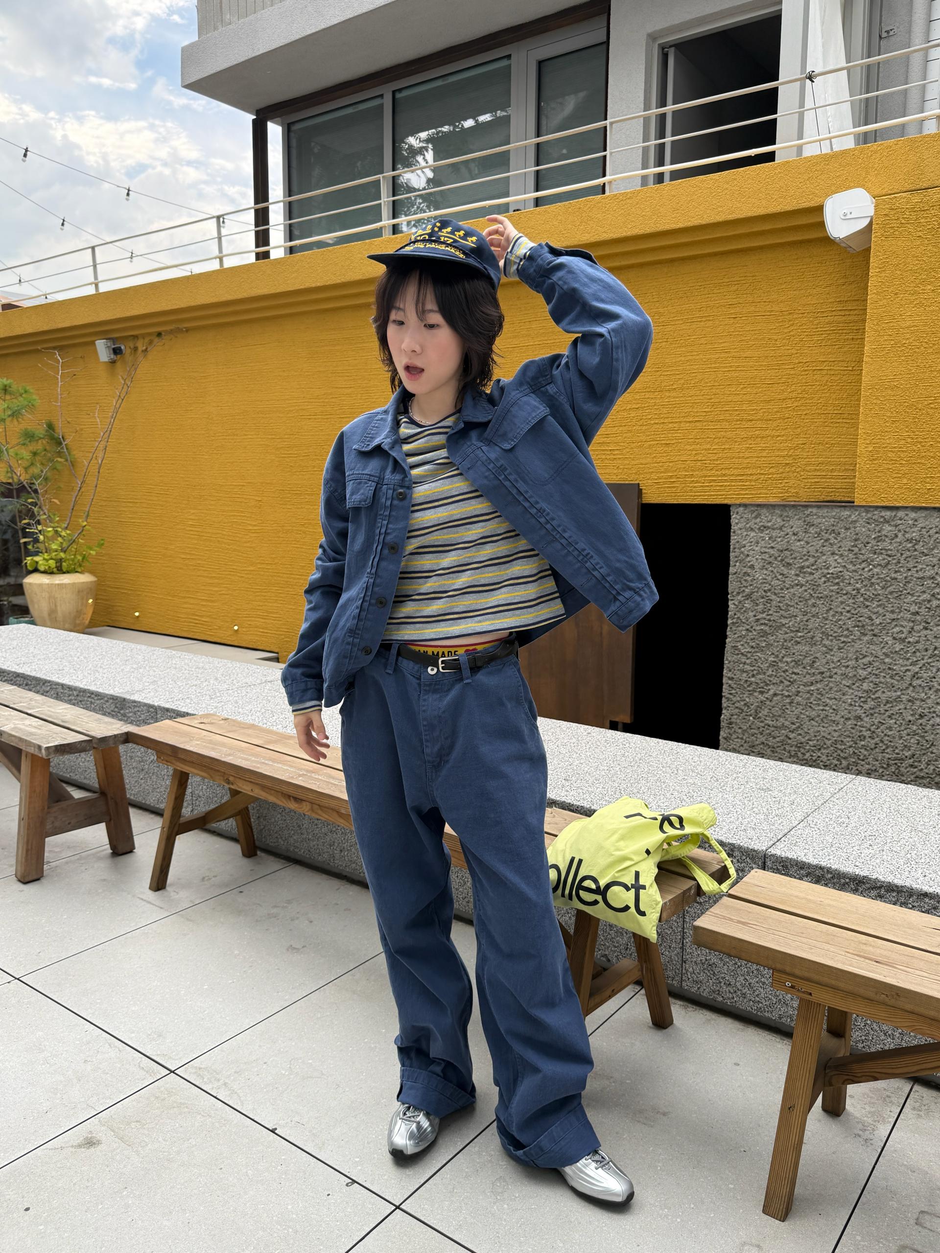 (UNISEX) Vintage French Work Jacket