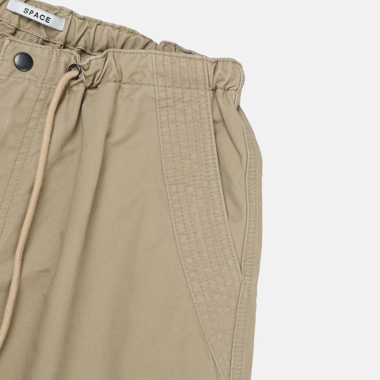 (UNISEX) Plate Snap Bermuda Pants