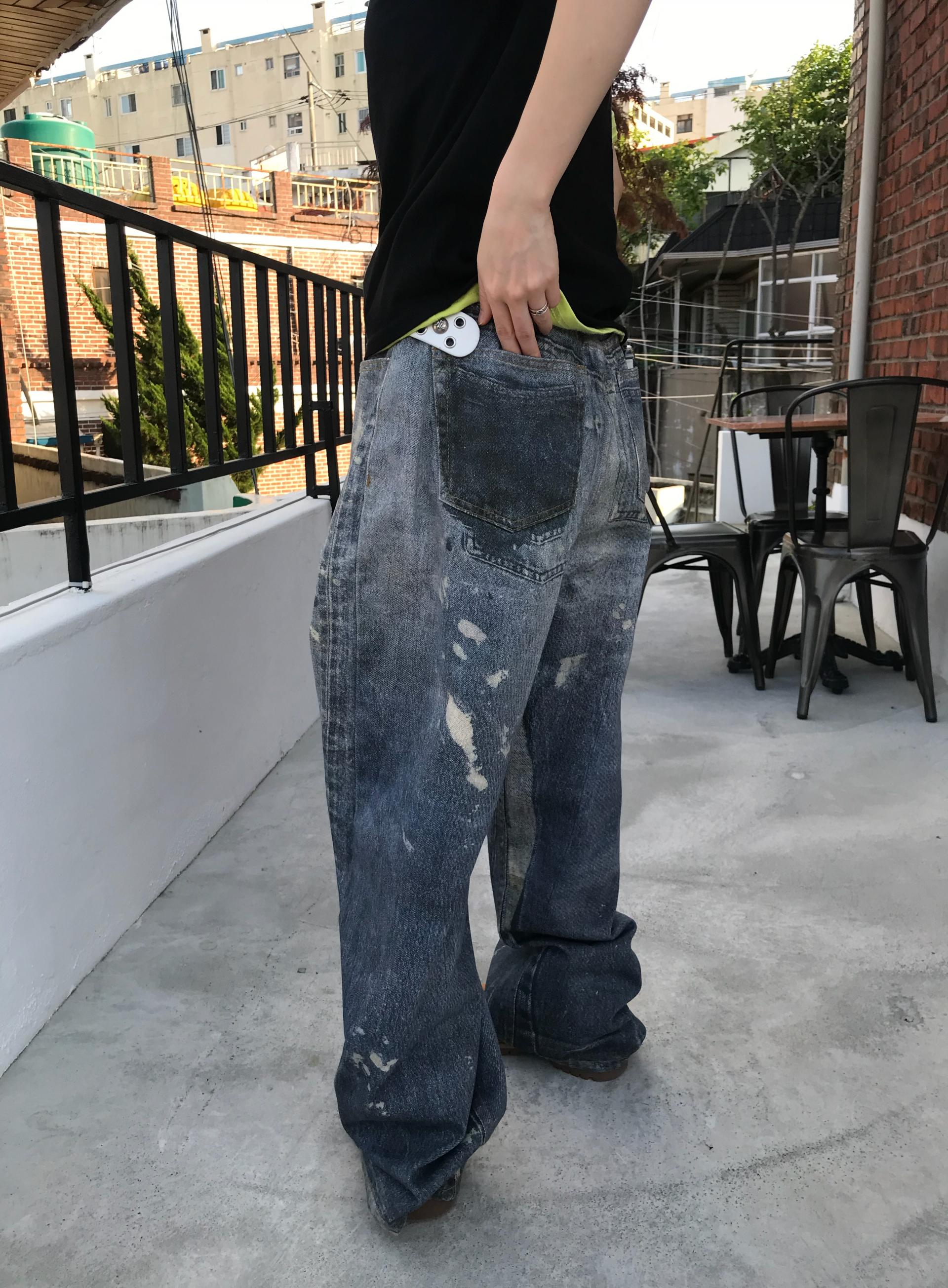 (UNISEX) Digital Wide Pants