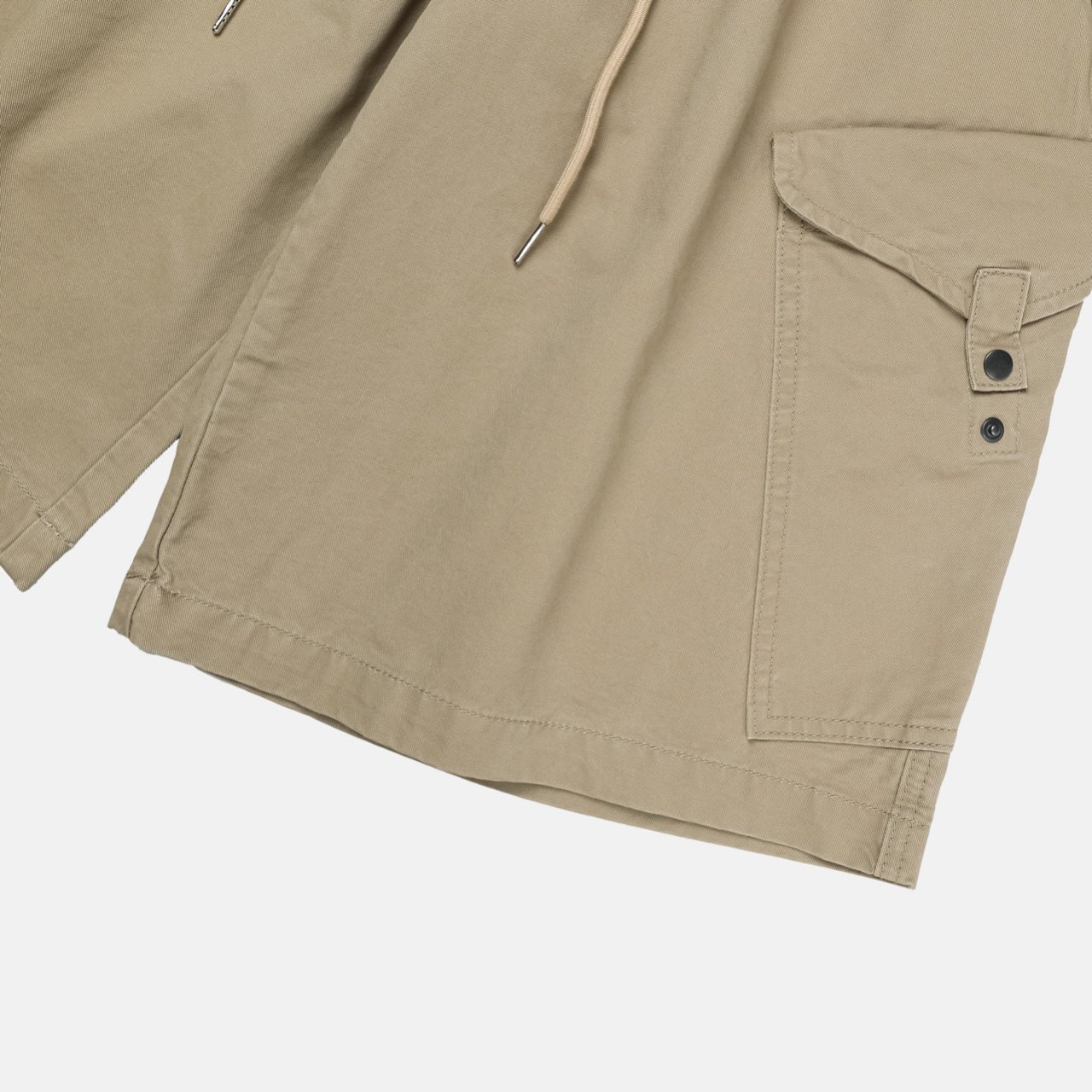 (UNISEX) Plate Snap Bermuda Pants