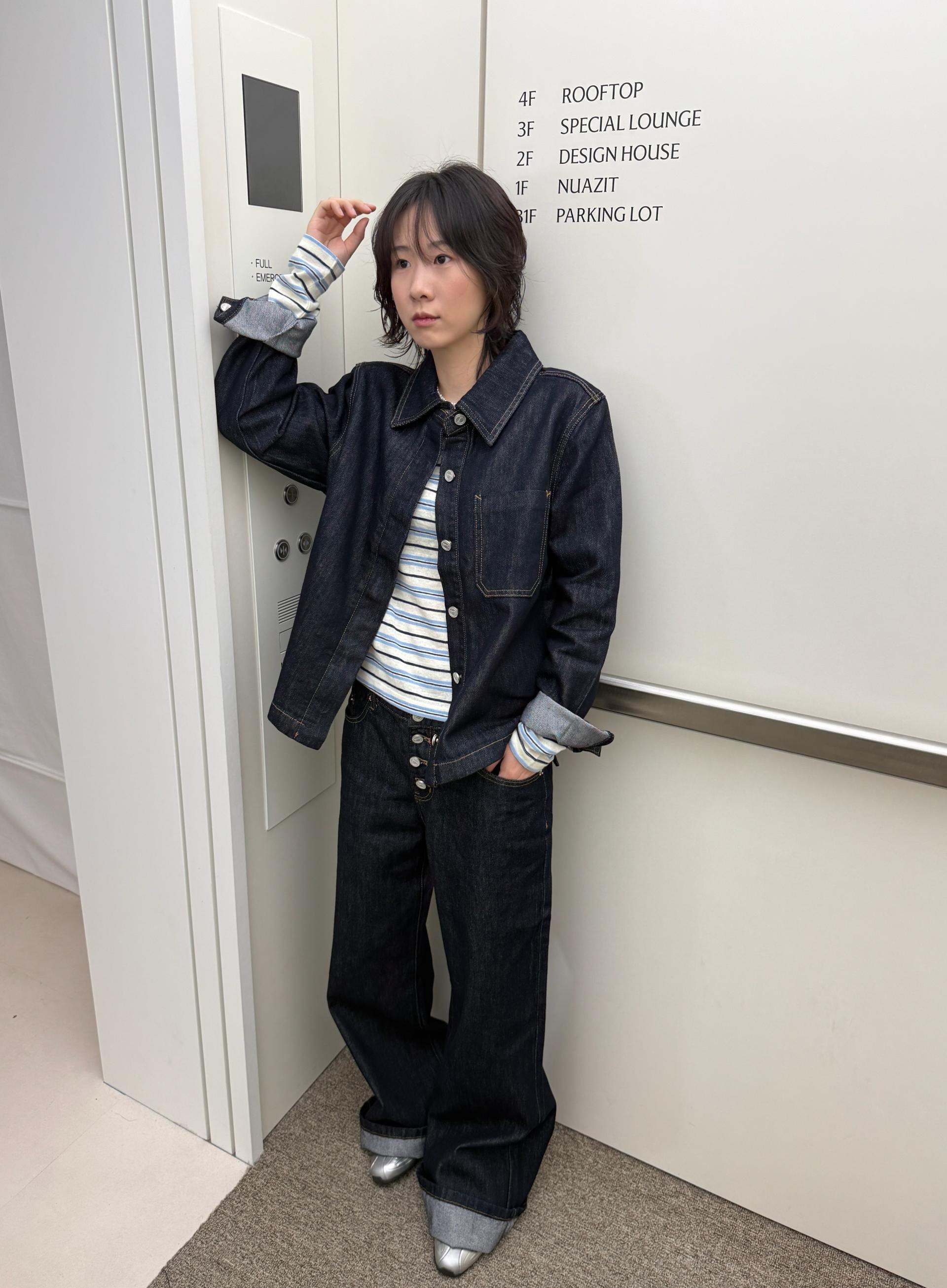 Hidden Non-Fade Denim Jacket