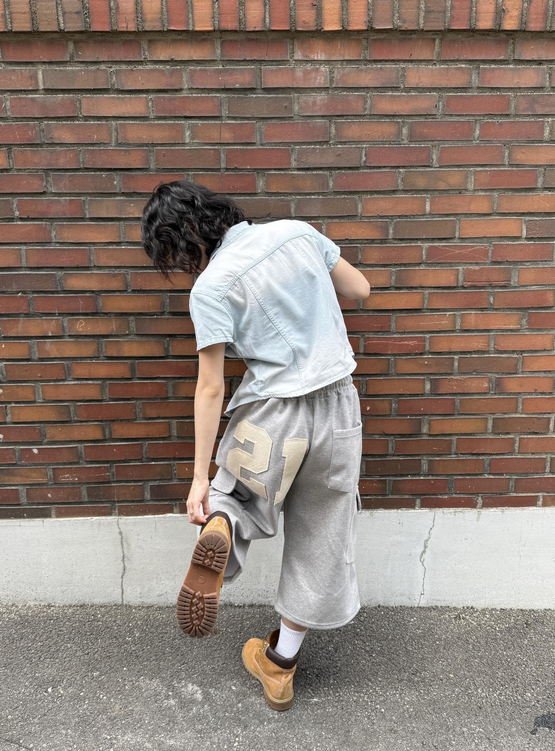 (UNISEX) Numbering Bermuda Pants