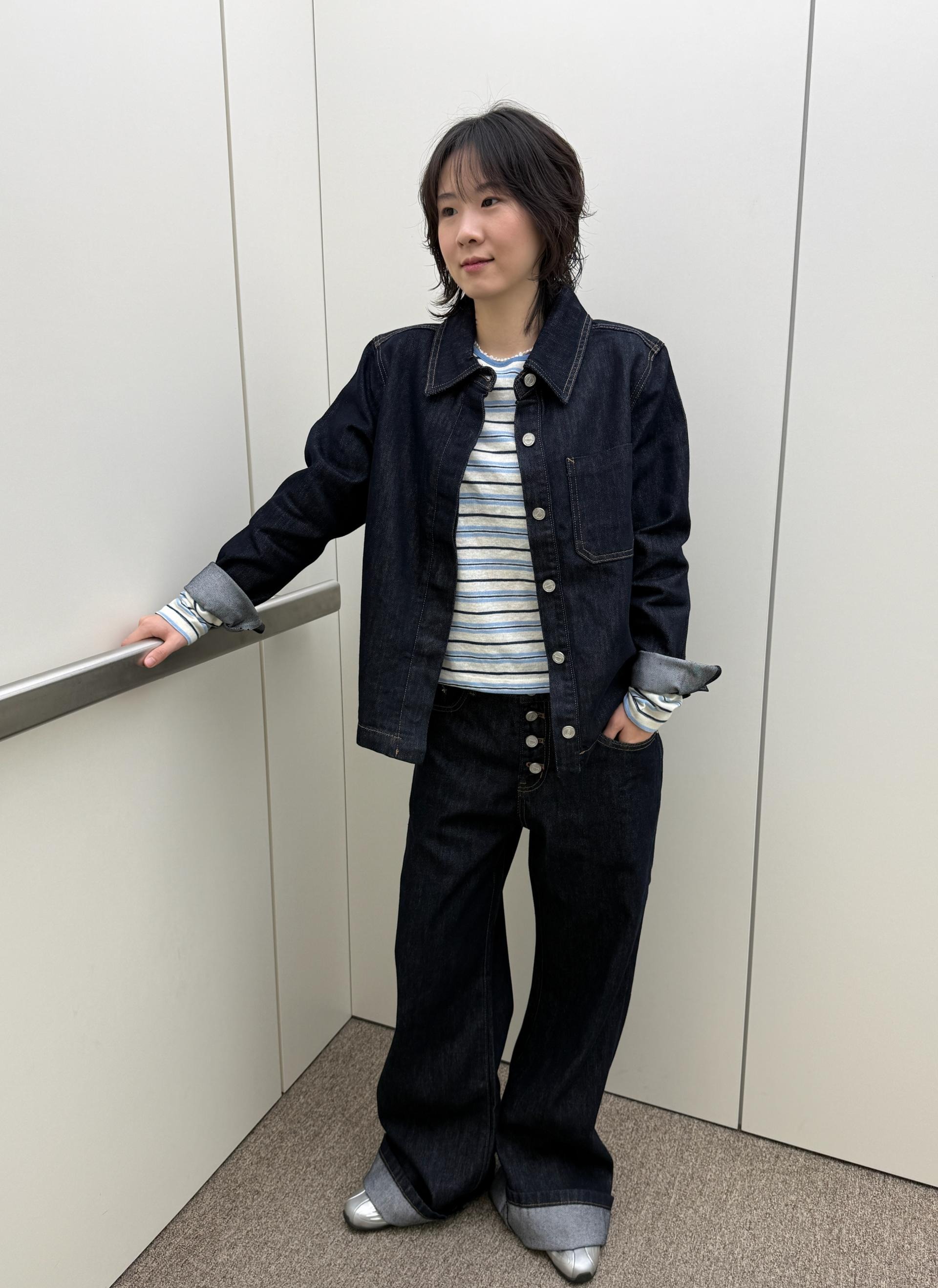 Hidden Non-Fade Denim Jacket