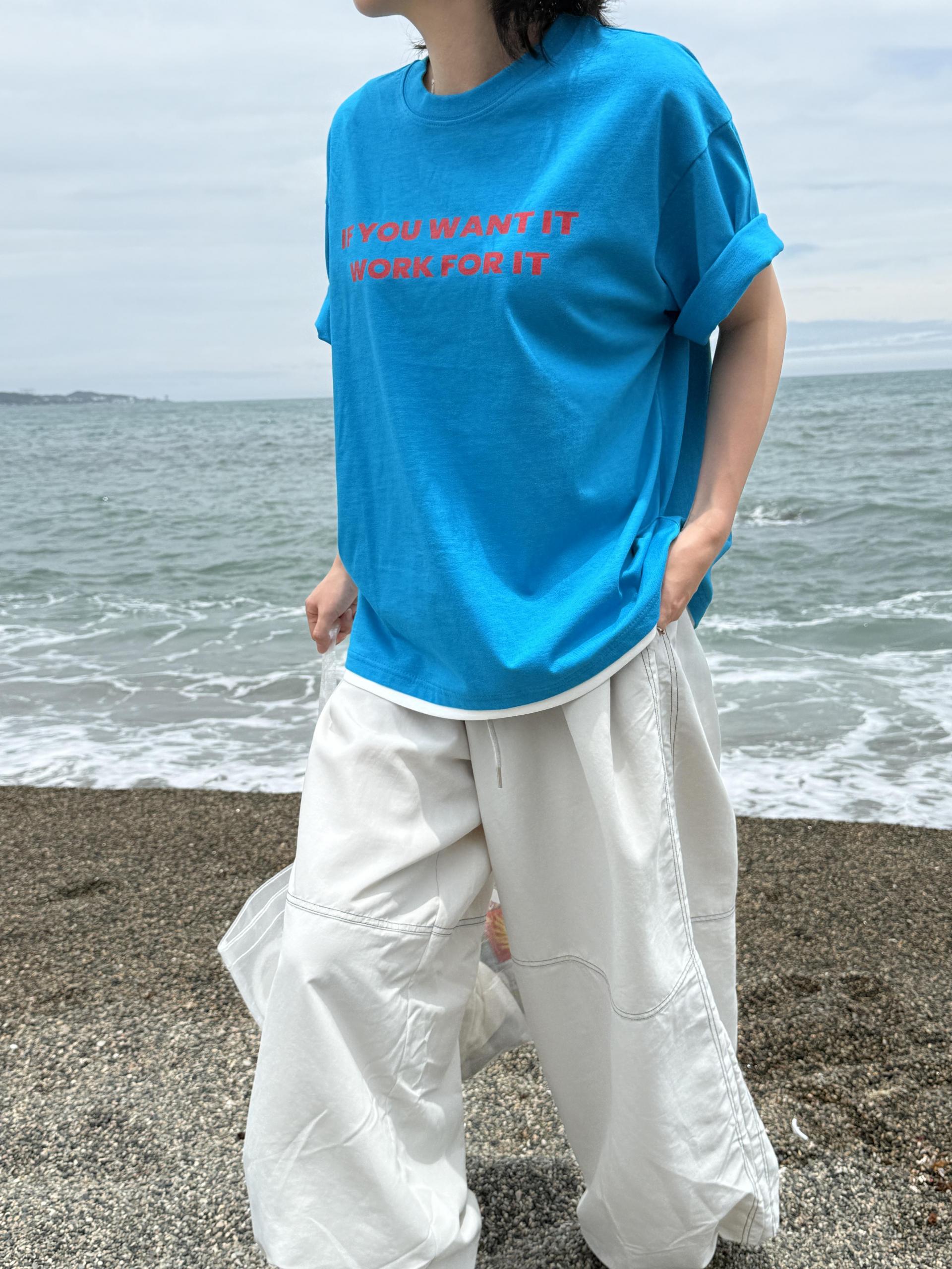 (UNISEX) Layered Slogan Tee
