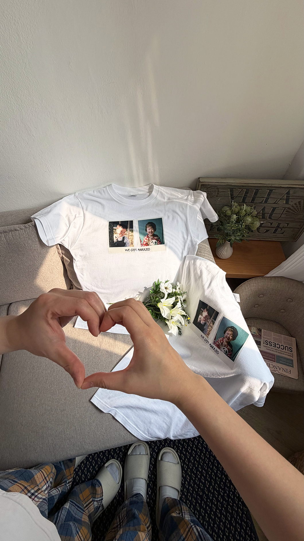 Love Polaroid T-shirt (1set)