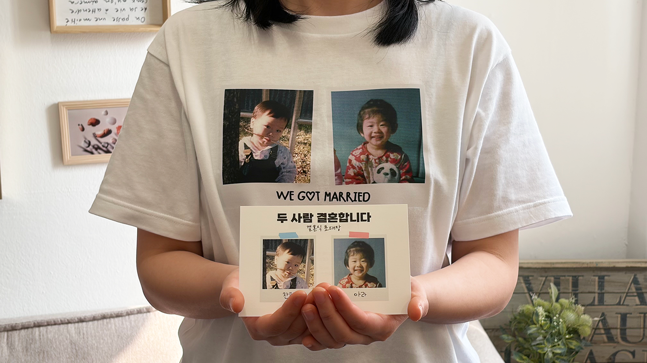 Love Polaroid T-shirt (1set)