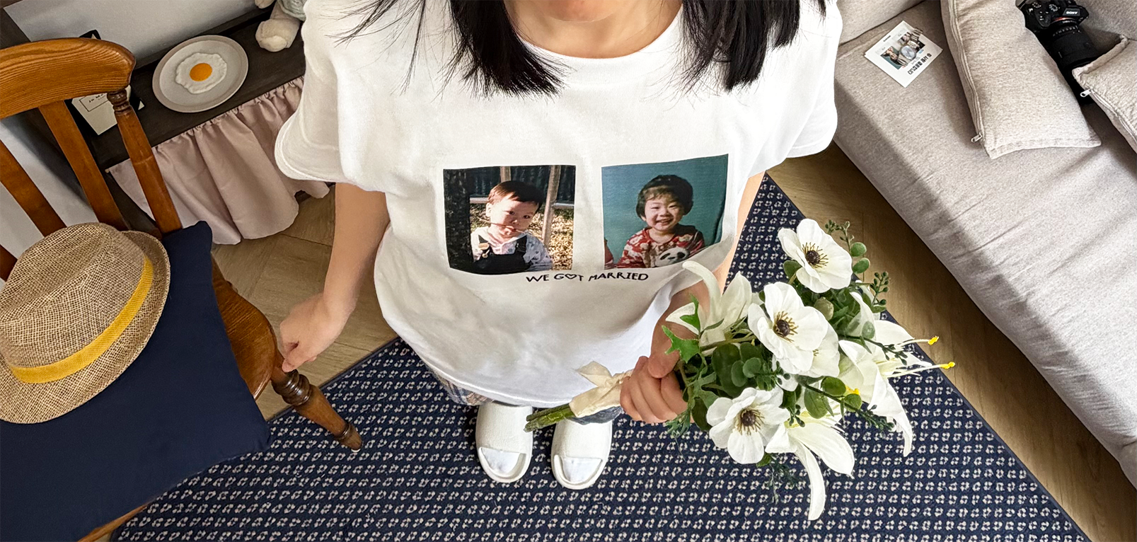 Love Polaroid T-shirt (1set)