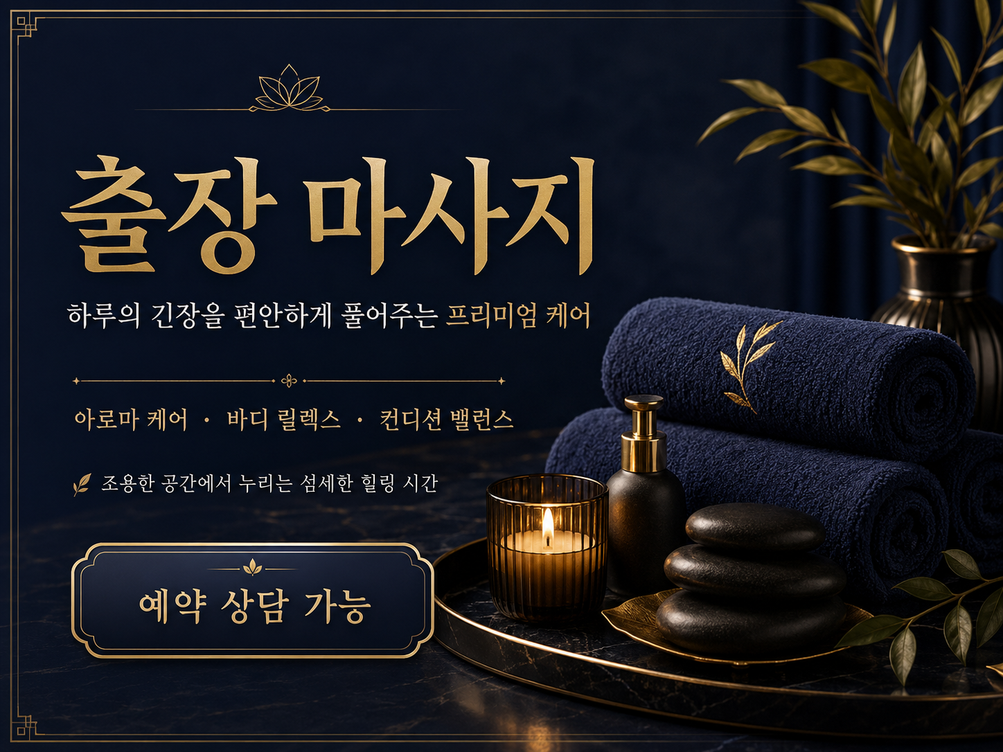 고산동 출장 마사지 딥티슈 집중 케어 강한 자극 기반 근육 긴장 완화 및 컨디션 개선 서비스