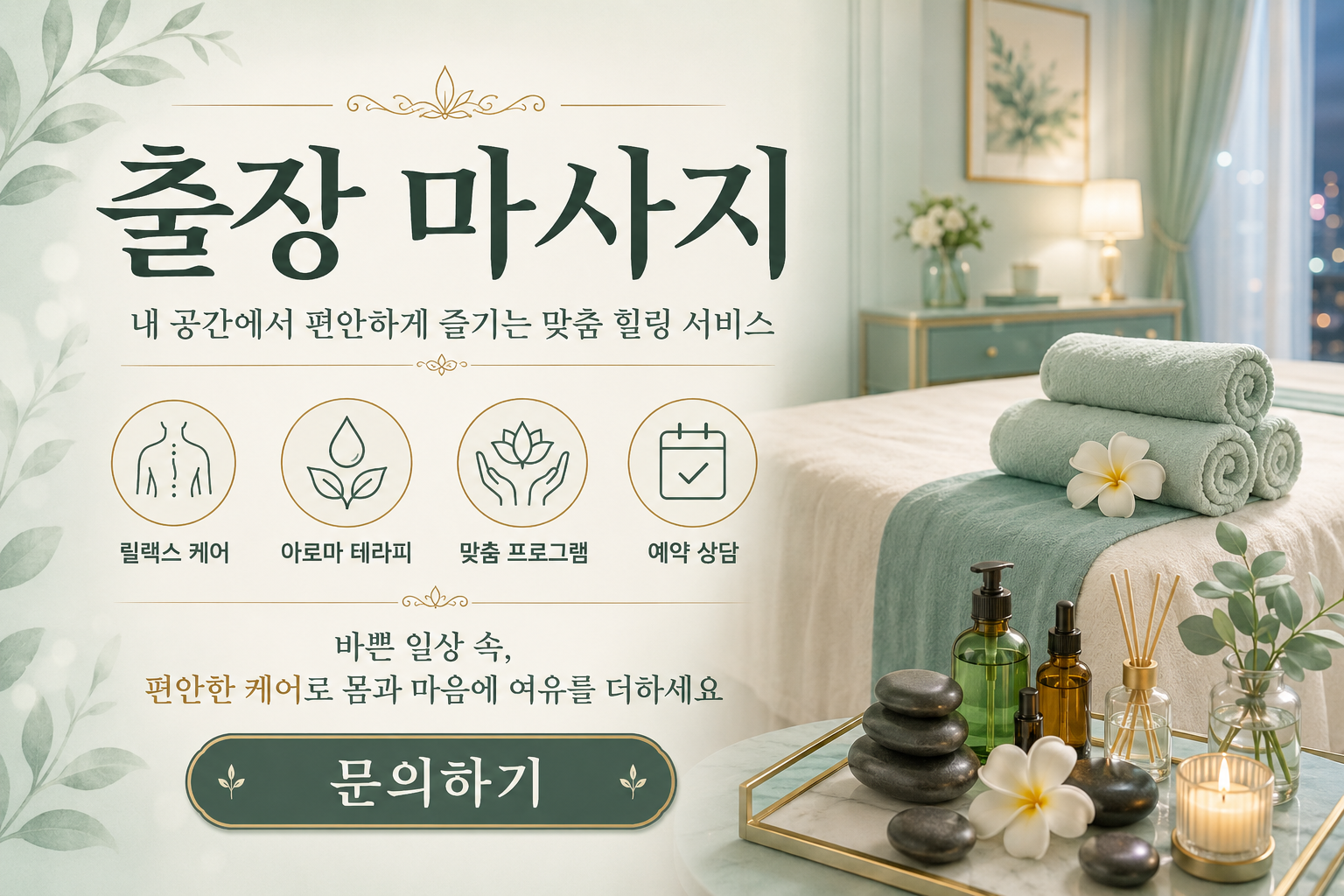 관문동 출장 마사지 자택과 숙소에서 편안하게 이용 가능한 기분전환 중심 프리미엄 방문 케어 서비스