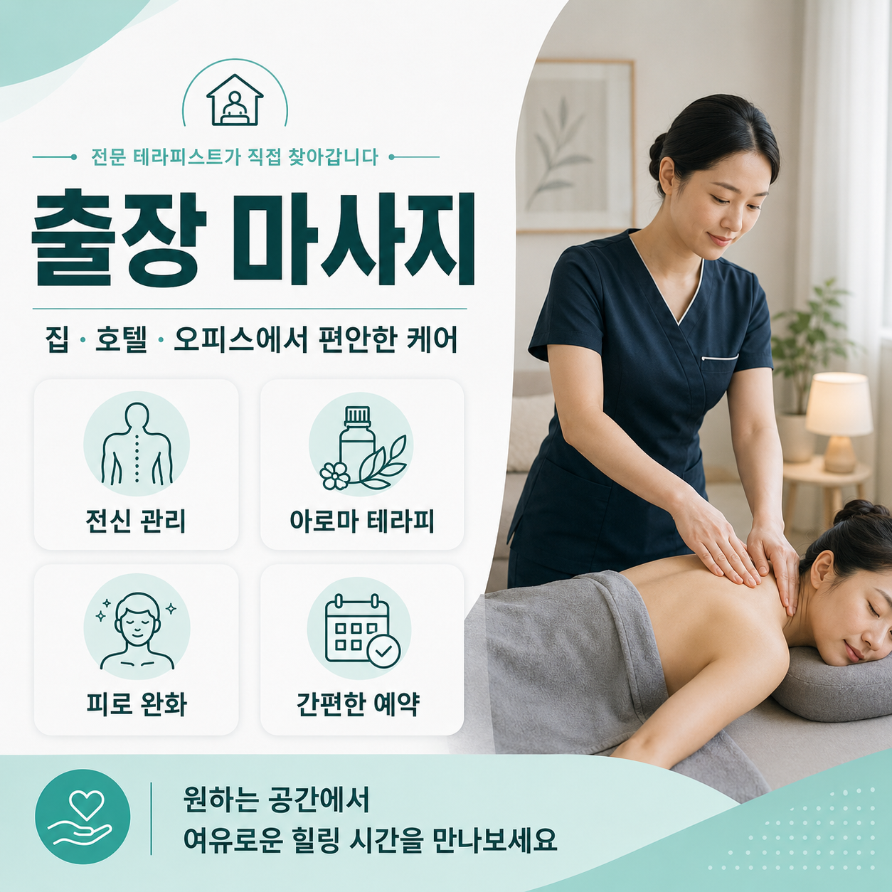 생연동 늦은 저녁 무거워진 몸 상태와 생활 리듬 회복을 위한 소화 밸런스 중심 프라이빗 출장 마사지 프로그램