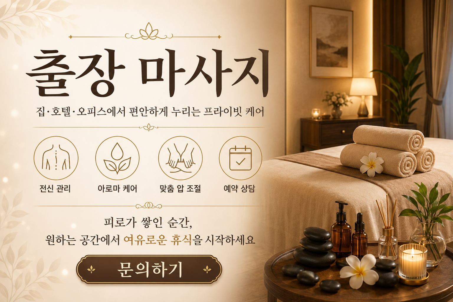 시흥 출장 마사지 고객과의 소통 중심 문제해결형 방문 케어 프로그램 생활 패턴과 이용 환경을 고려한 맞춤형 프리미엄 관리 서비스