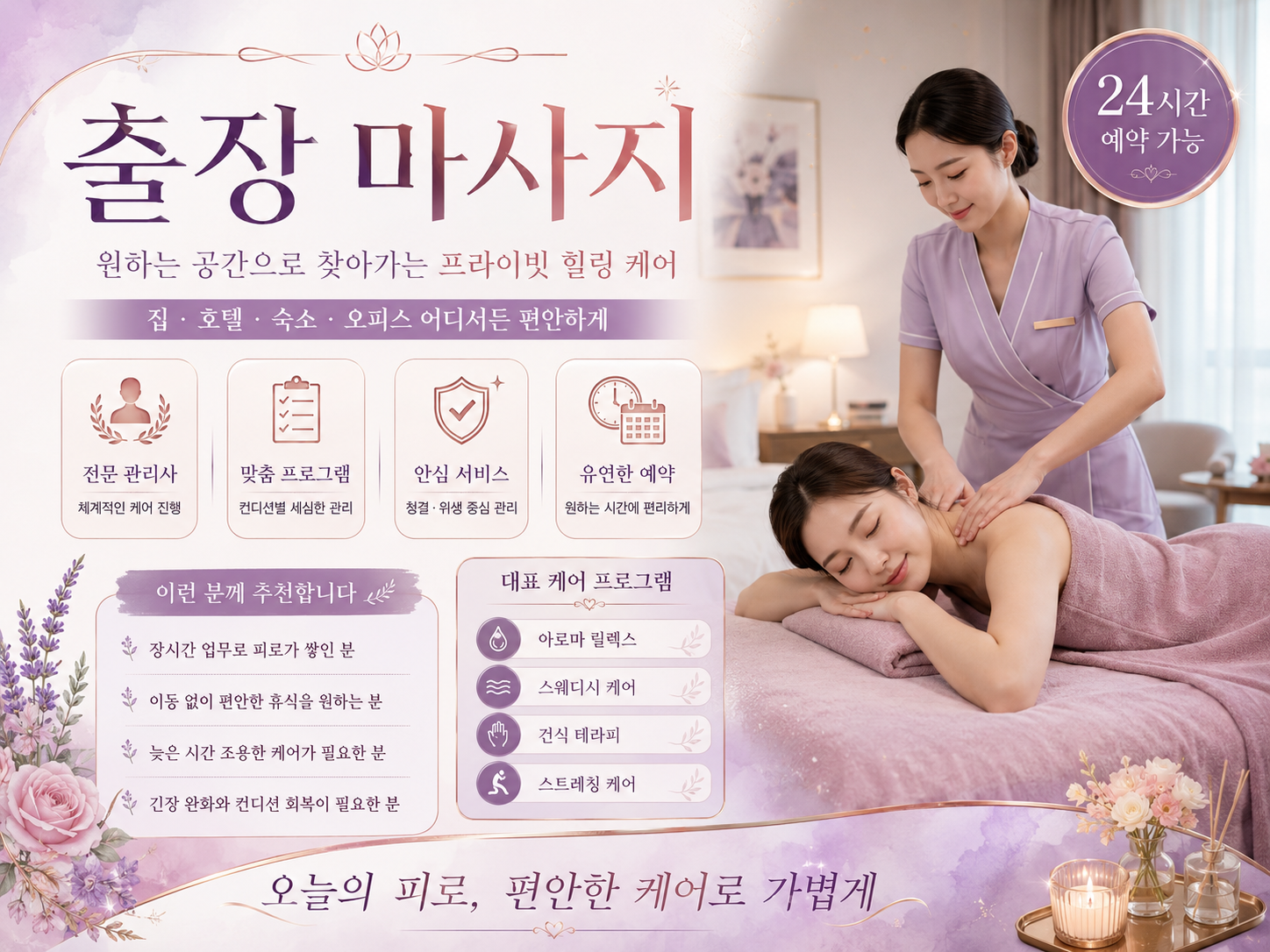 녹양동 출장 마사지 프라이빗 림프 케어 프로그램 전신 균형 회복 맞춤형 관리 서비스