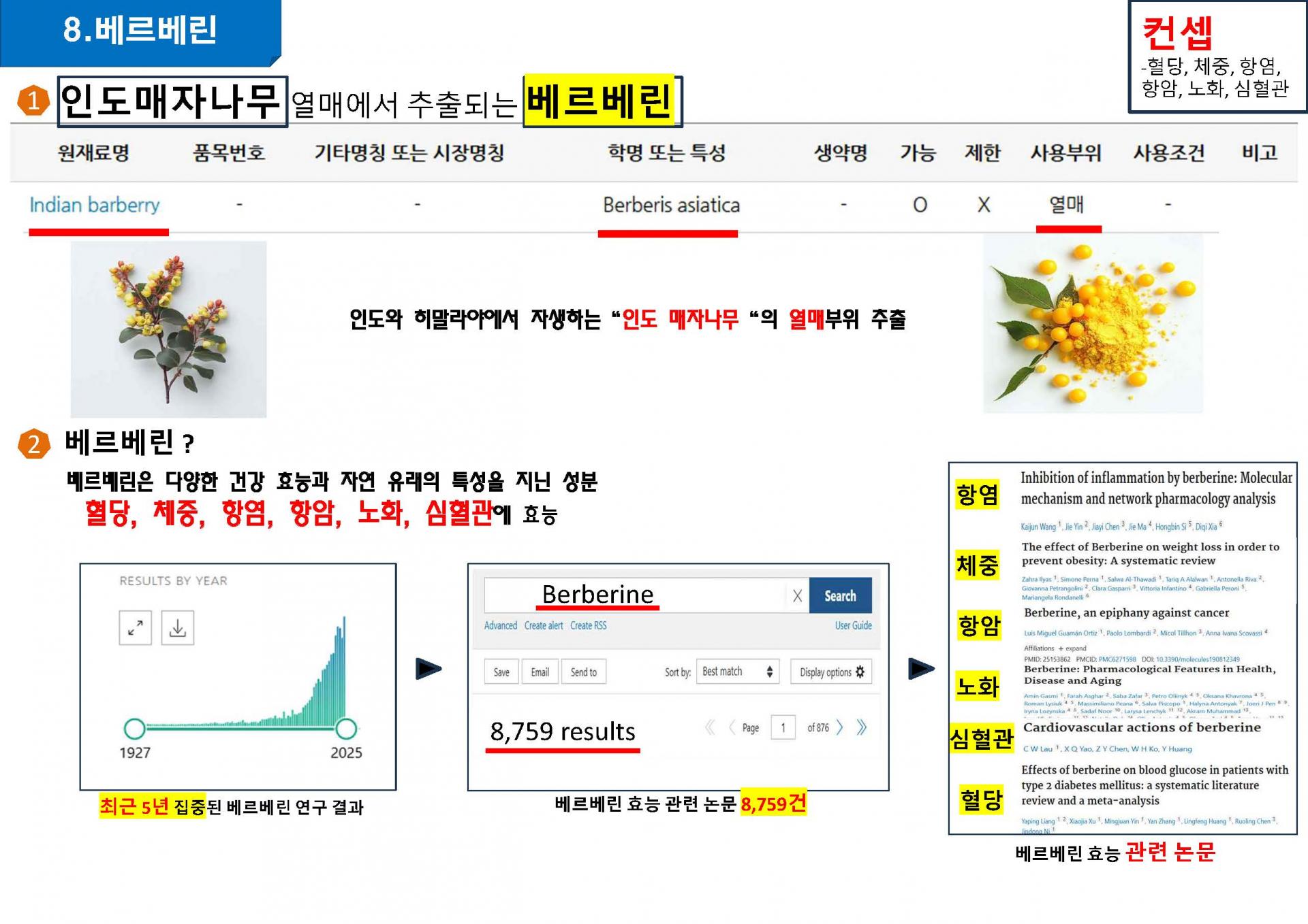 인도매자나무열매추출물