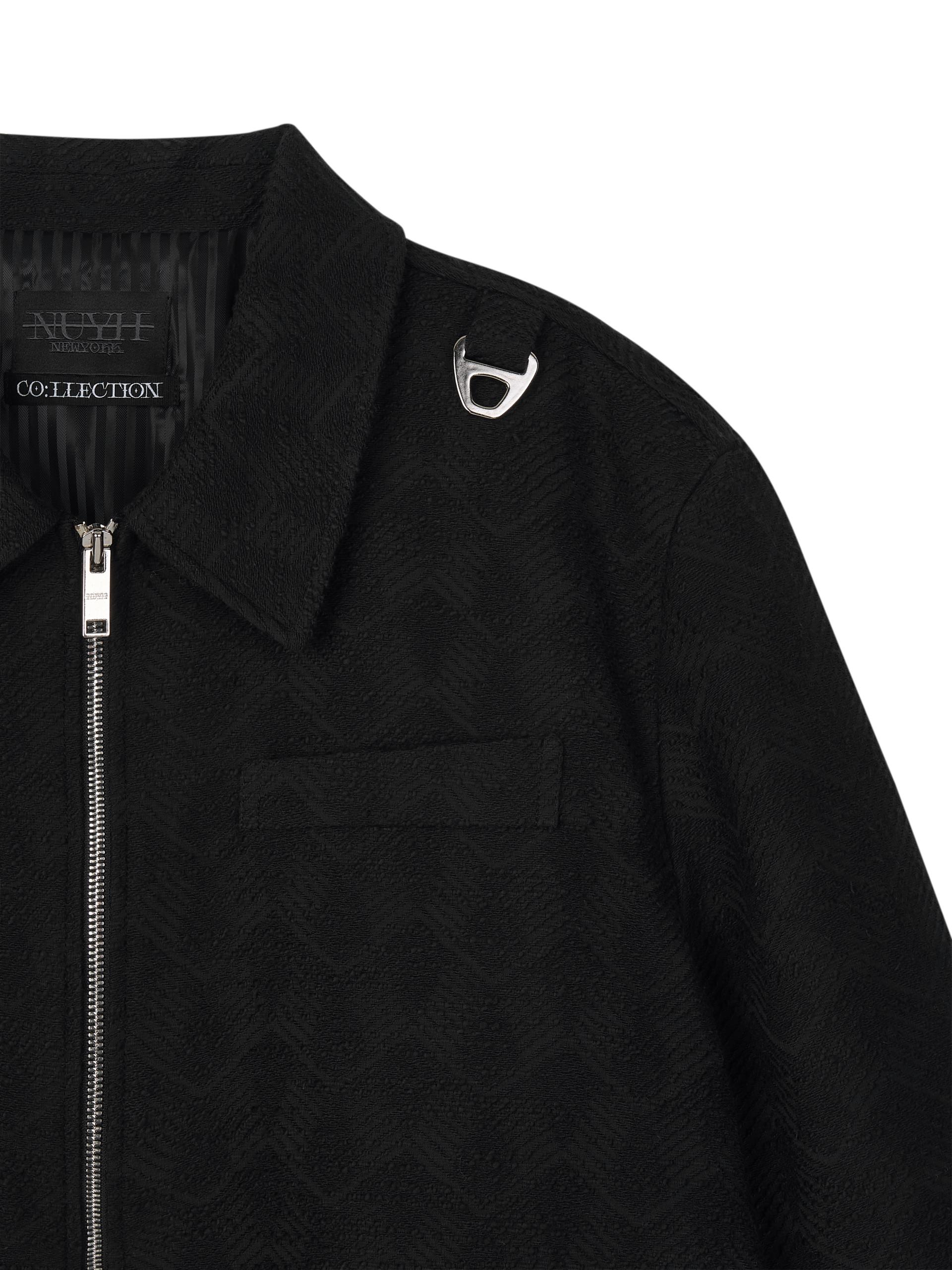 [PR:ET A PORTER] STAR APPLIQUE BLOUSON (BLACK)