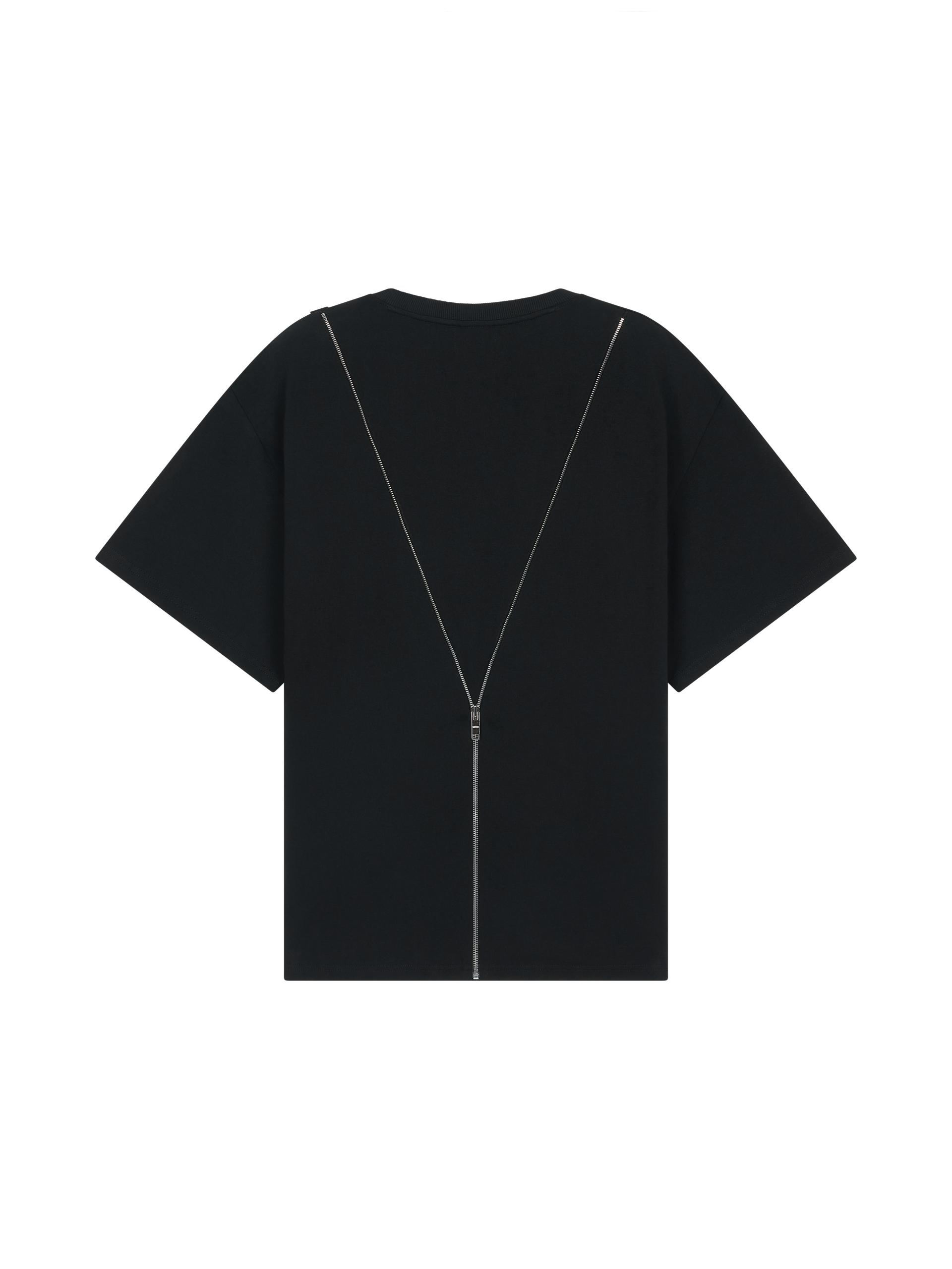 [PRET A PORTER] SYMMETRY ZIPPER T-SHIRT