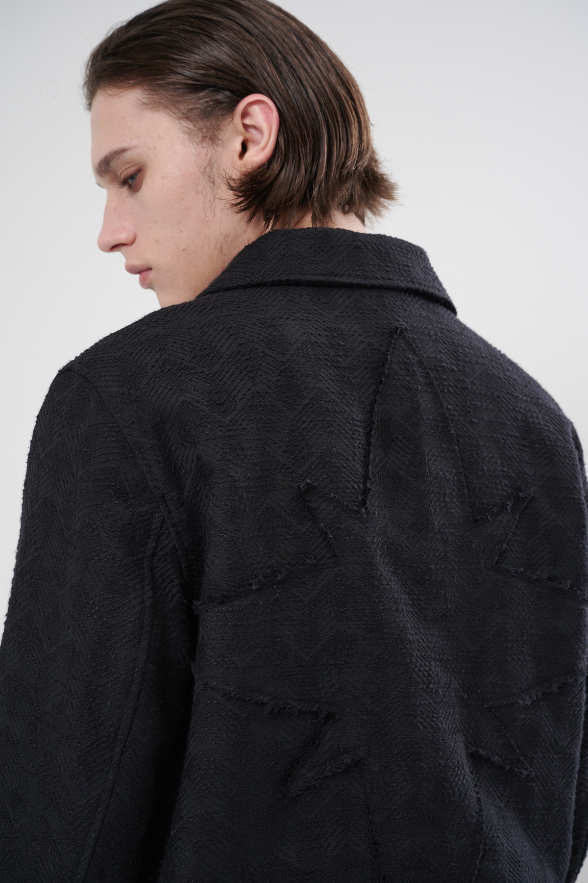 [PR:ET A PORTER] STAR APPLIQUE BLOUSON (BLACK)