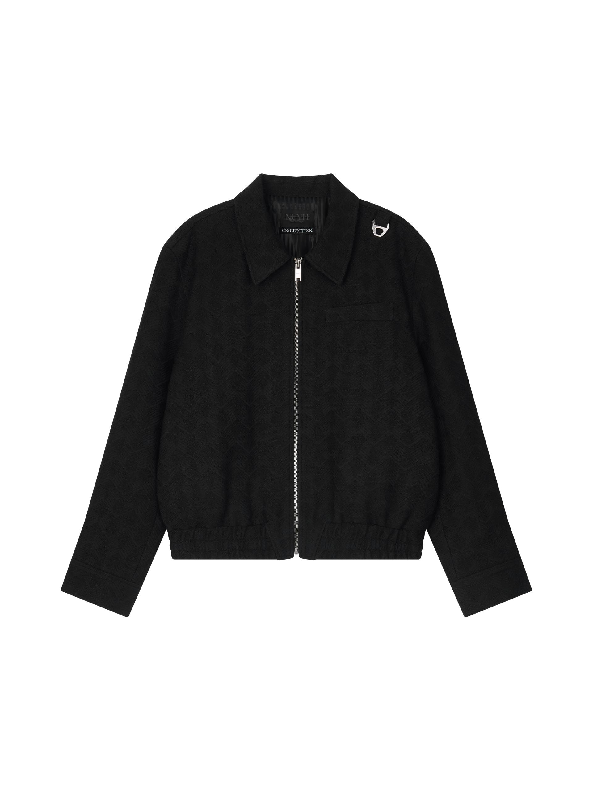 [PR:ET A PORTER] STAR APPLIQUE BLOUSON (BLACK)