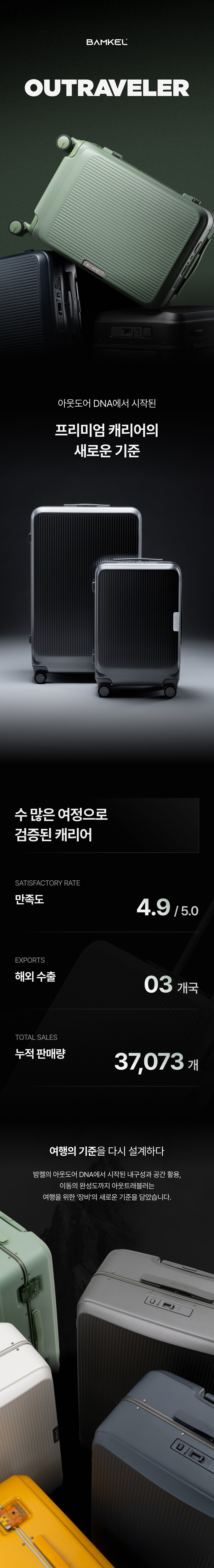 밤켈 아웃트래블러 캐리어 70cm(24인치)