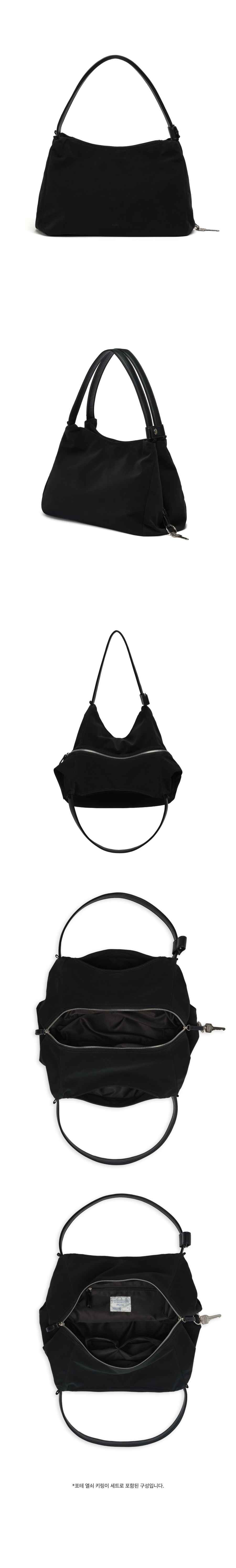 0018 One Drop Shoulder Bag_Dry Leather Black