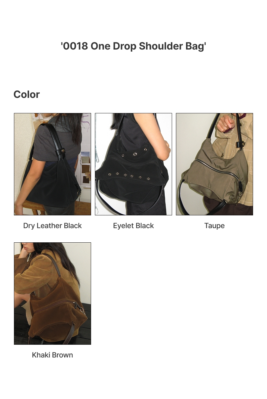 0018 One Drop Shoulder Bag_Dry Leather Black