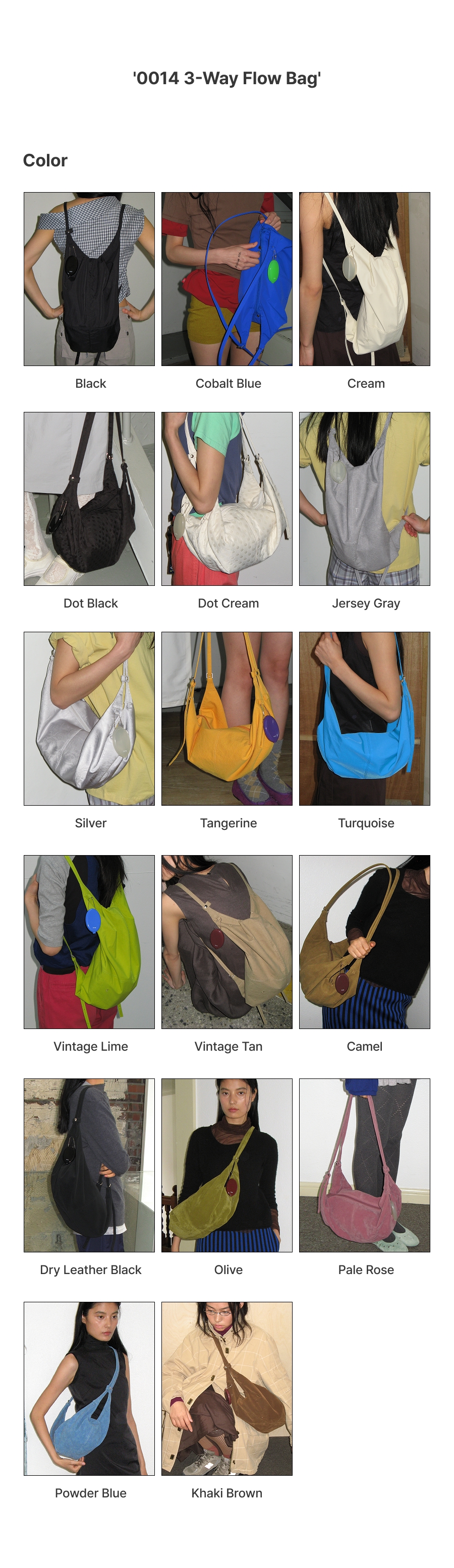 [2차리오더:5/15 예약출고] 0014 3-Way Flow Bag_Vintage Tan