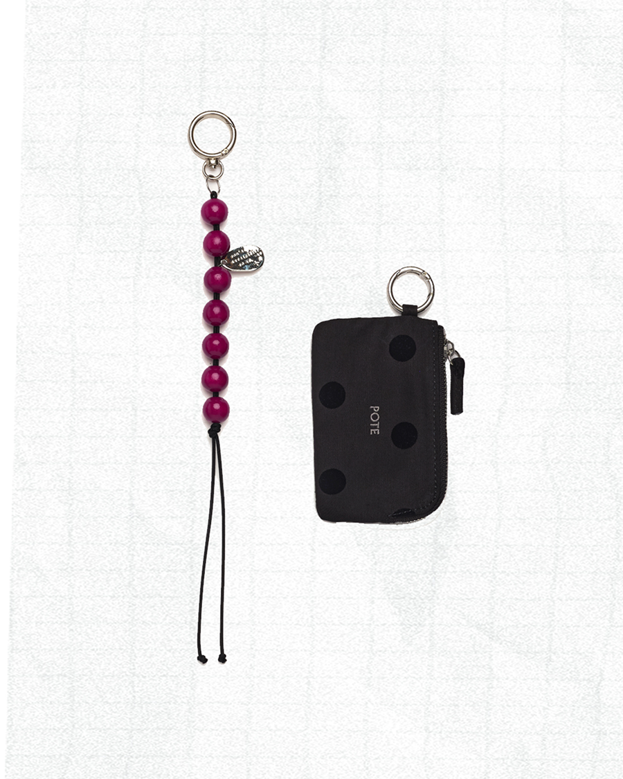 0016 Soft Bucket Bag_Dot Black