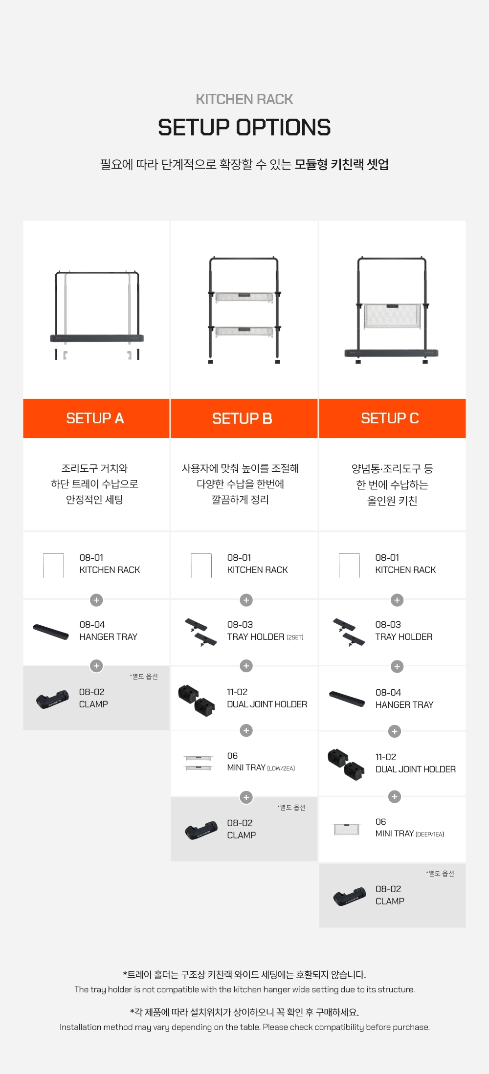 [GOCAF]BX-08 Kitchen Rack Package(즉시발송)