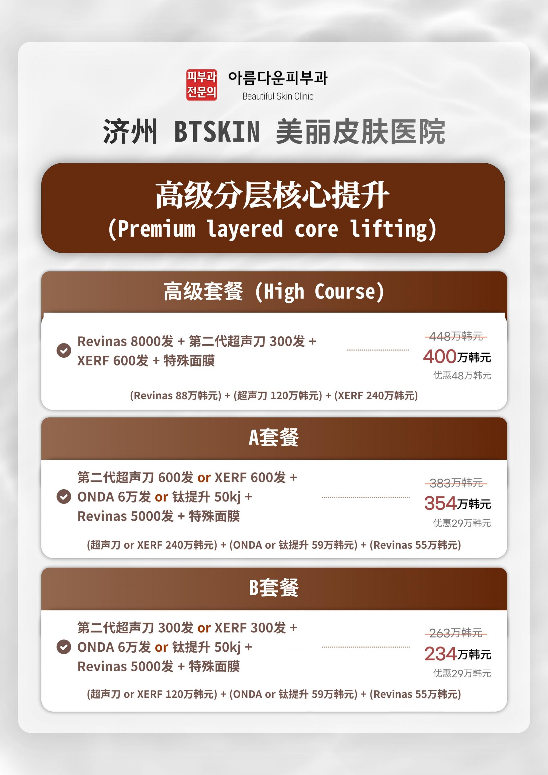 济州BTSKIN皮肤科价目表: 济州岛皮肤科BTSKIN