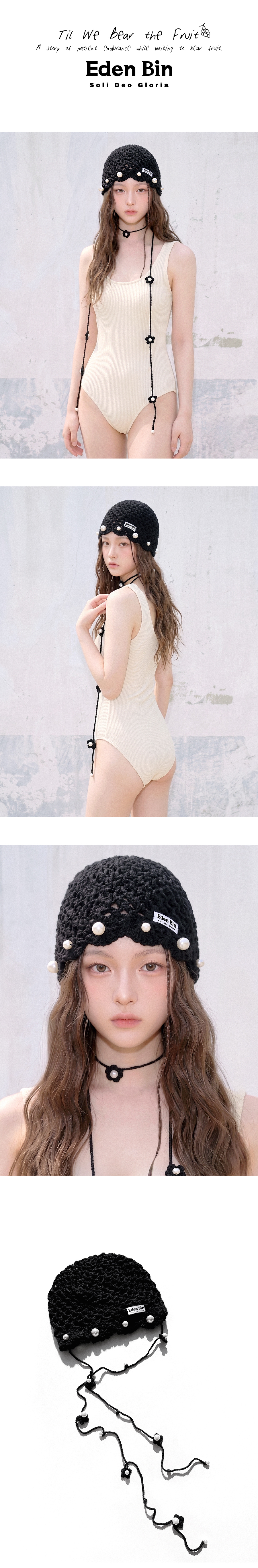 [4th Re-order] Into the Light Crochet Beanie & Scarf set