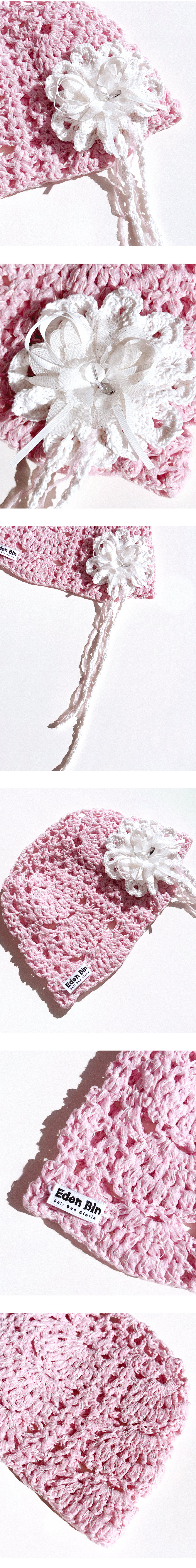 [2nd Re-order / 연예인 착용] Babypink Sunflower Bouquet Beanie