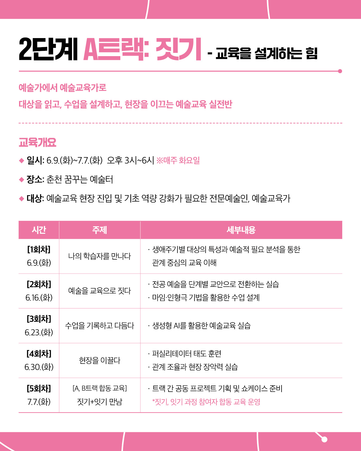2026 예술교육가 전환 아카데미 '사이시옷 - 짓기와 잇기' 참여자 모집(~5.24)