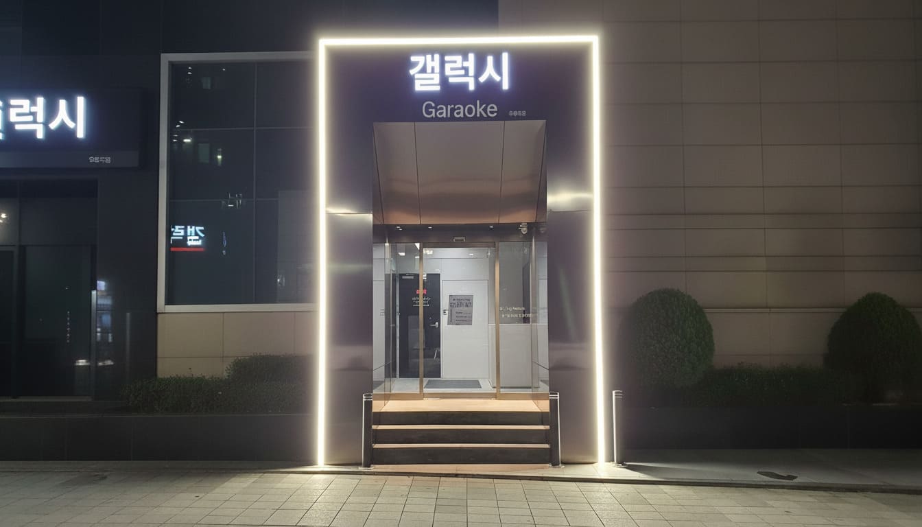 갤럭시 가라오케 정문 입구 사진