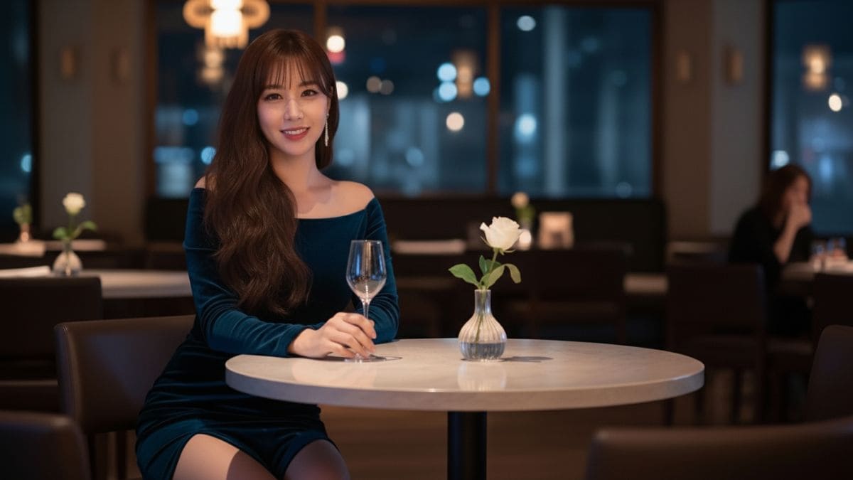 갤럭시 가라오케를 대표하는 모델 아가씨