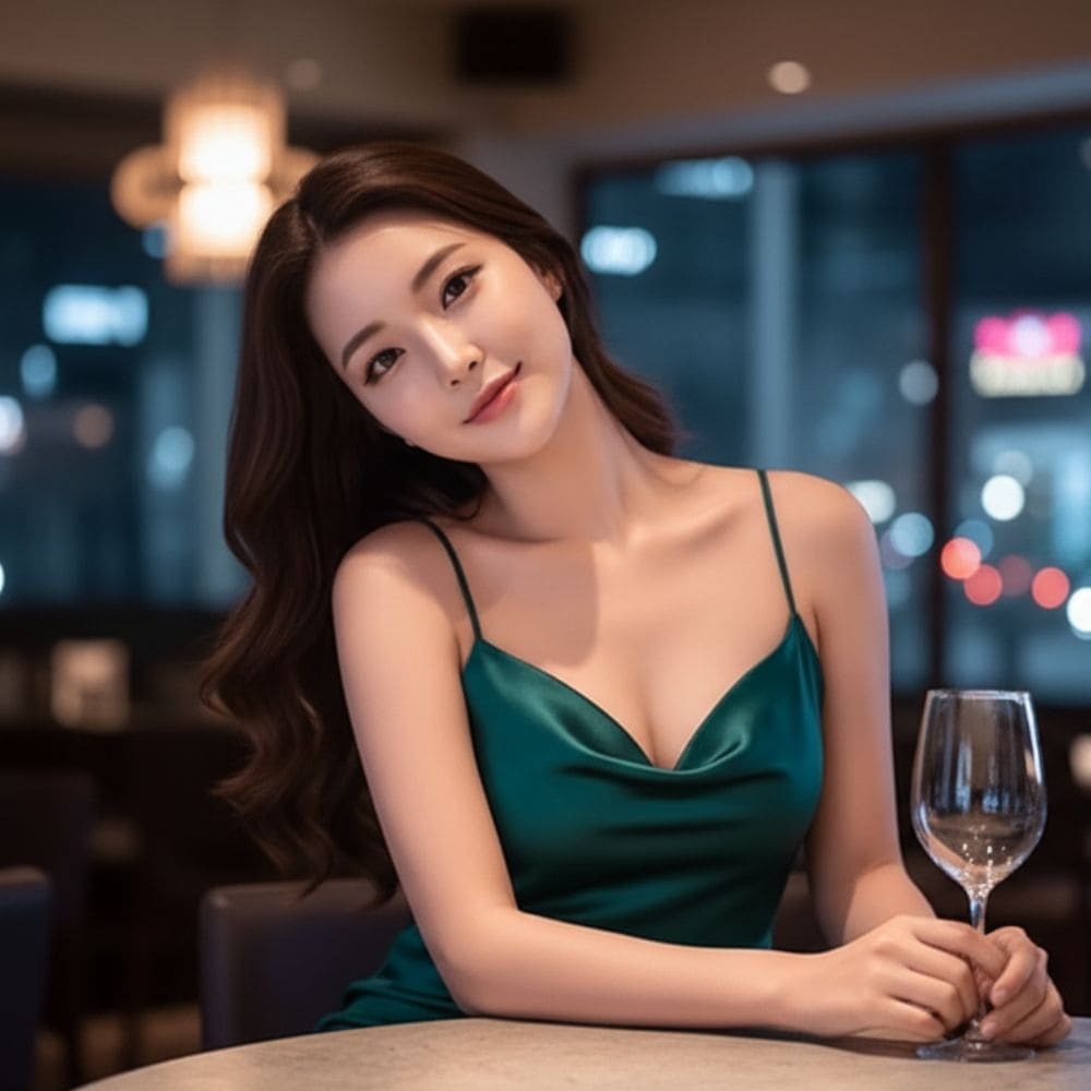 송파 노래방을 소개하는 모델