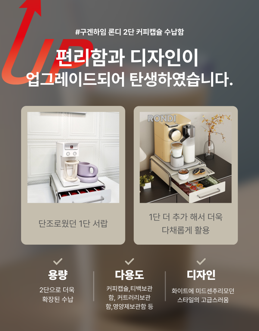 [공동구매] 콩순이네 X 호랑소랑 | 2단 주방선반 S/L