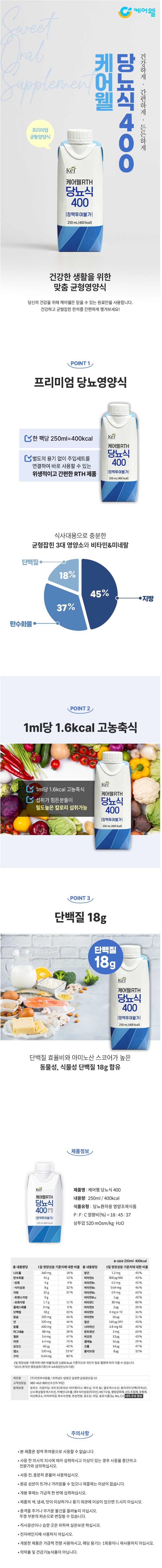 케어웰 당뇨식 RTH400[200ml(18팩)]