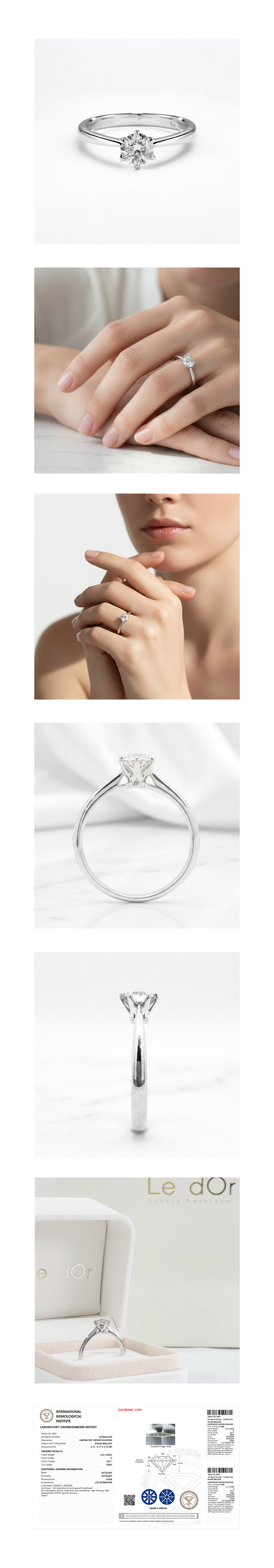 ÉCLAT CLASSIC RING 에끌라 클래식 링 0.5캐럿