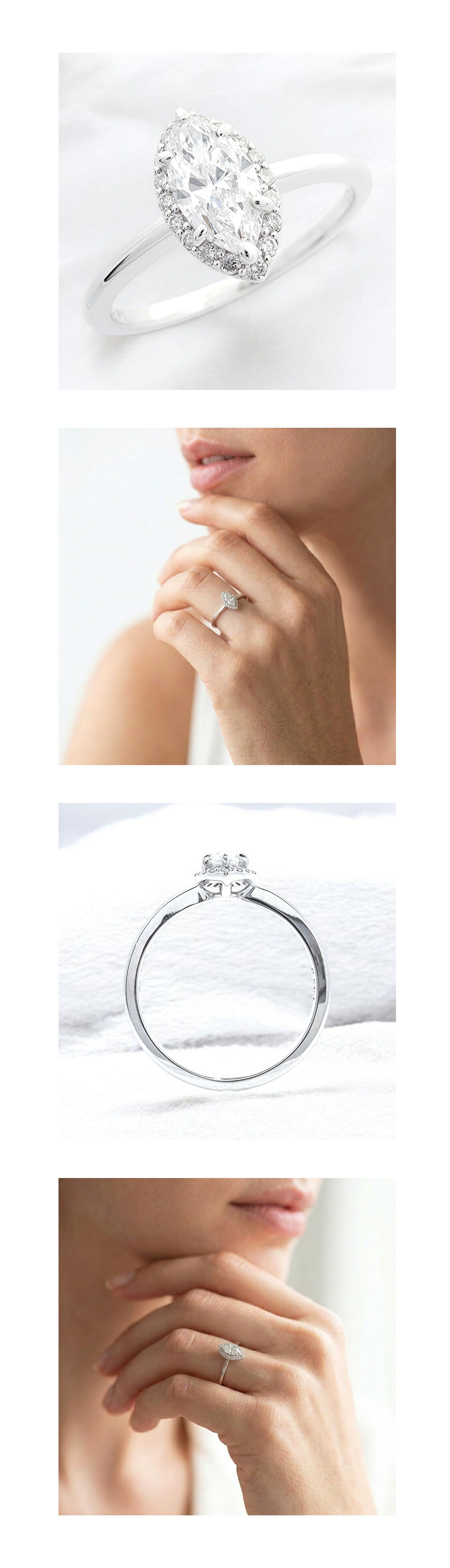 ÉTOILE MARQUISE HALO RING 에뜨왈 마퀴즈 헤일로 링