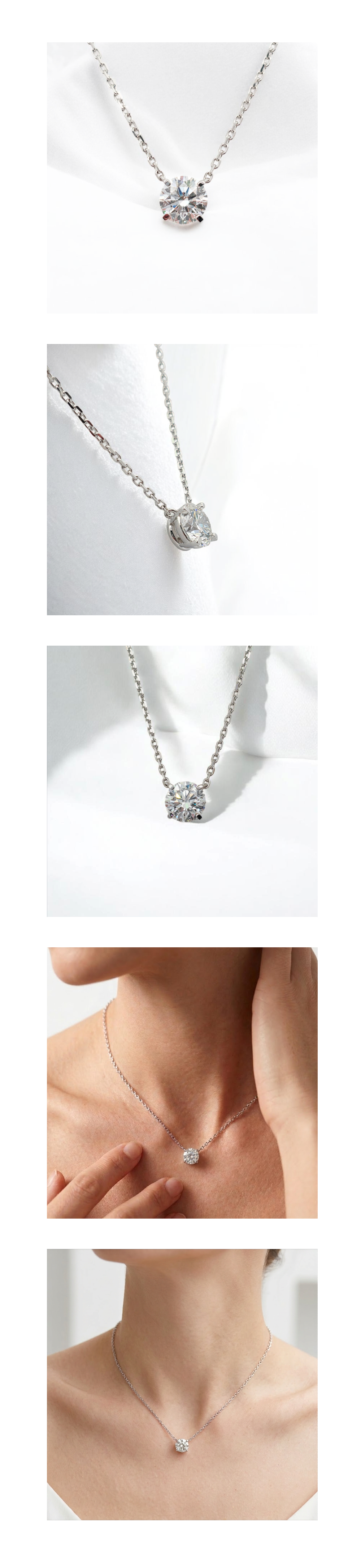 LUMIÈRE SOLITAIRE NECKLACE 루미에르 솔리테어 네크리스 2캐럿