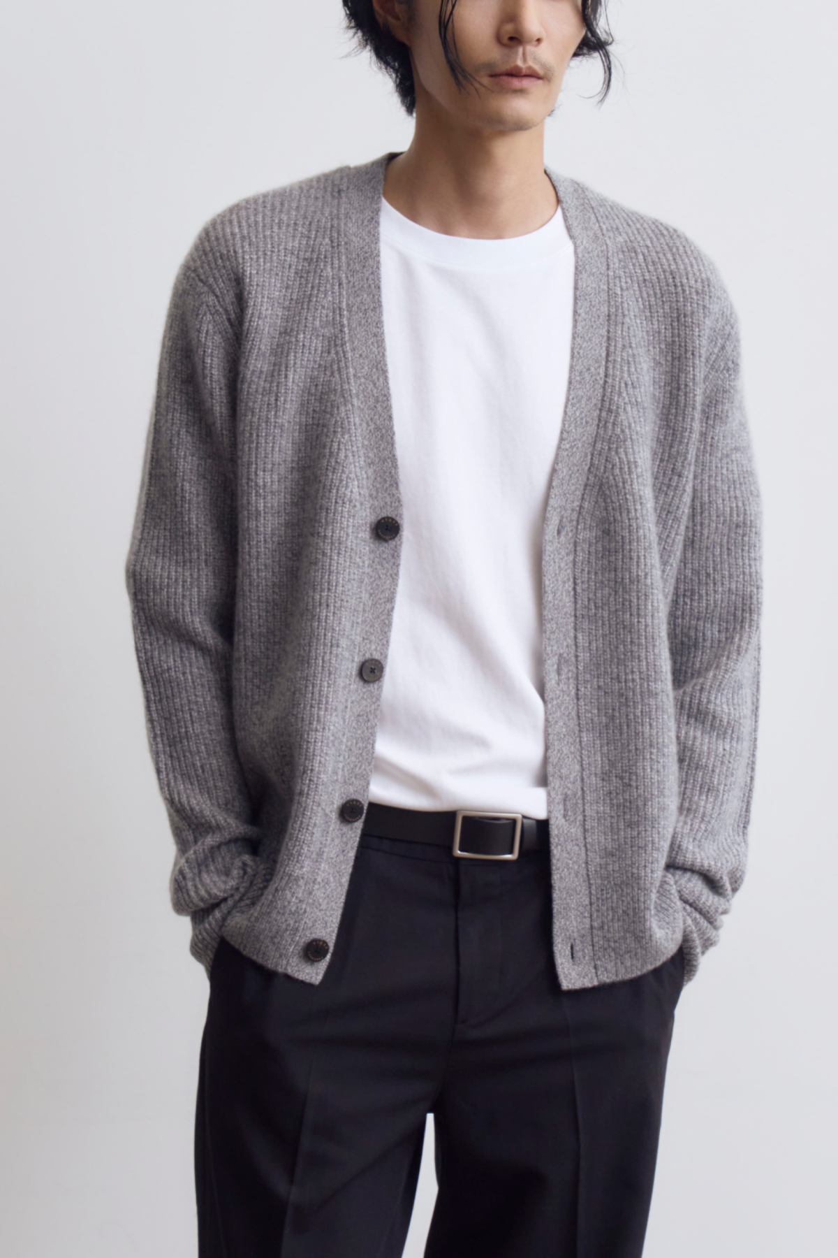 [캐시미어100] 하찌 가디건 GRAY