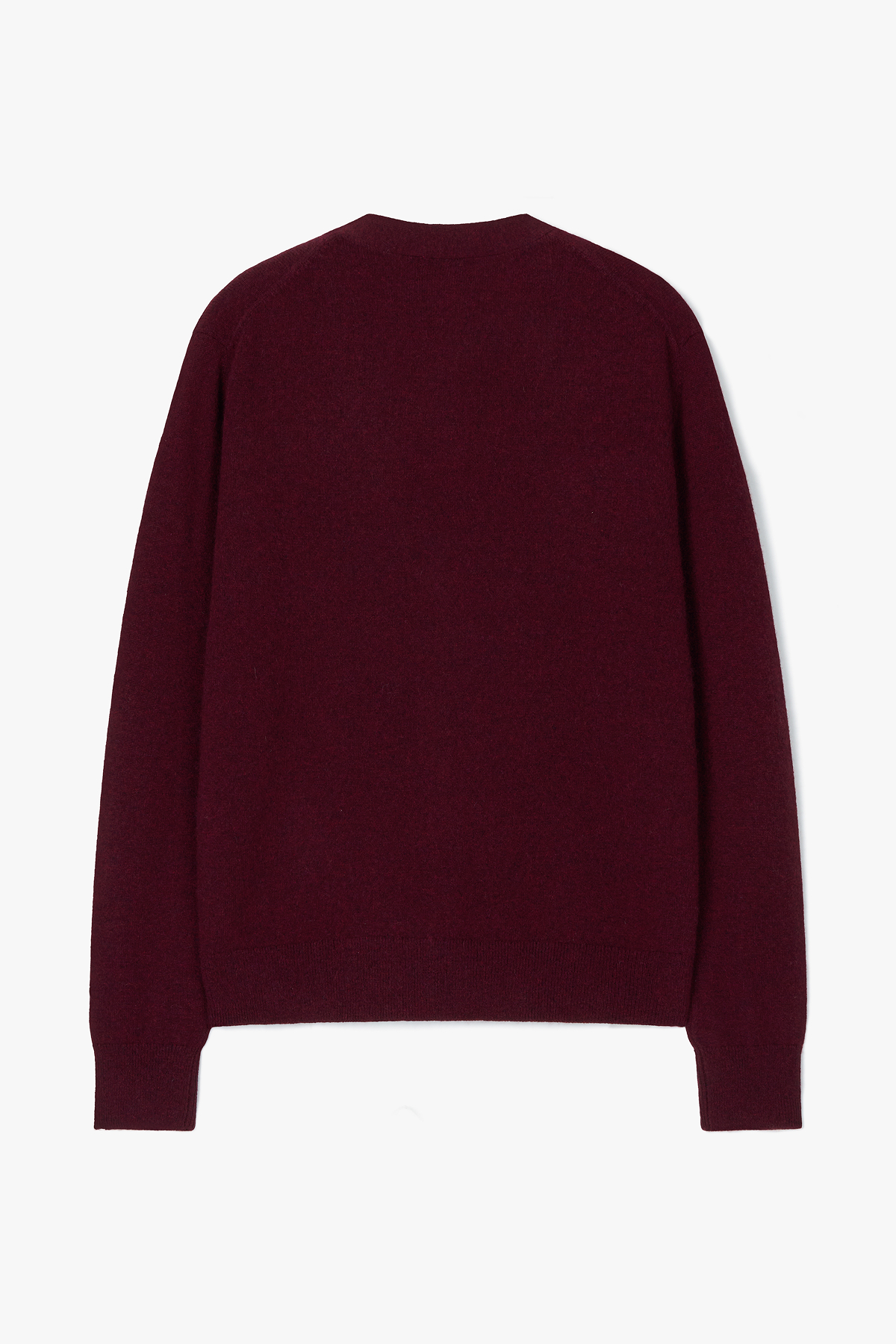 [캐시미어100] 베이직 브이넥 가디건 BURGUNDY