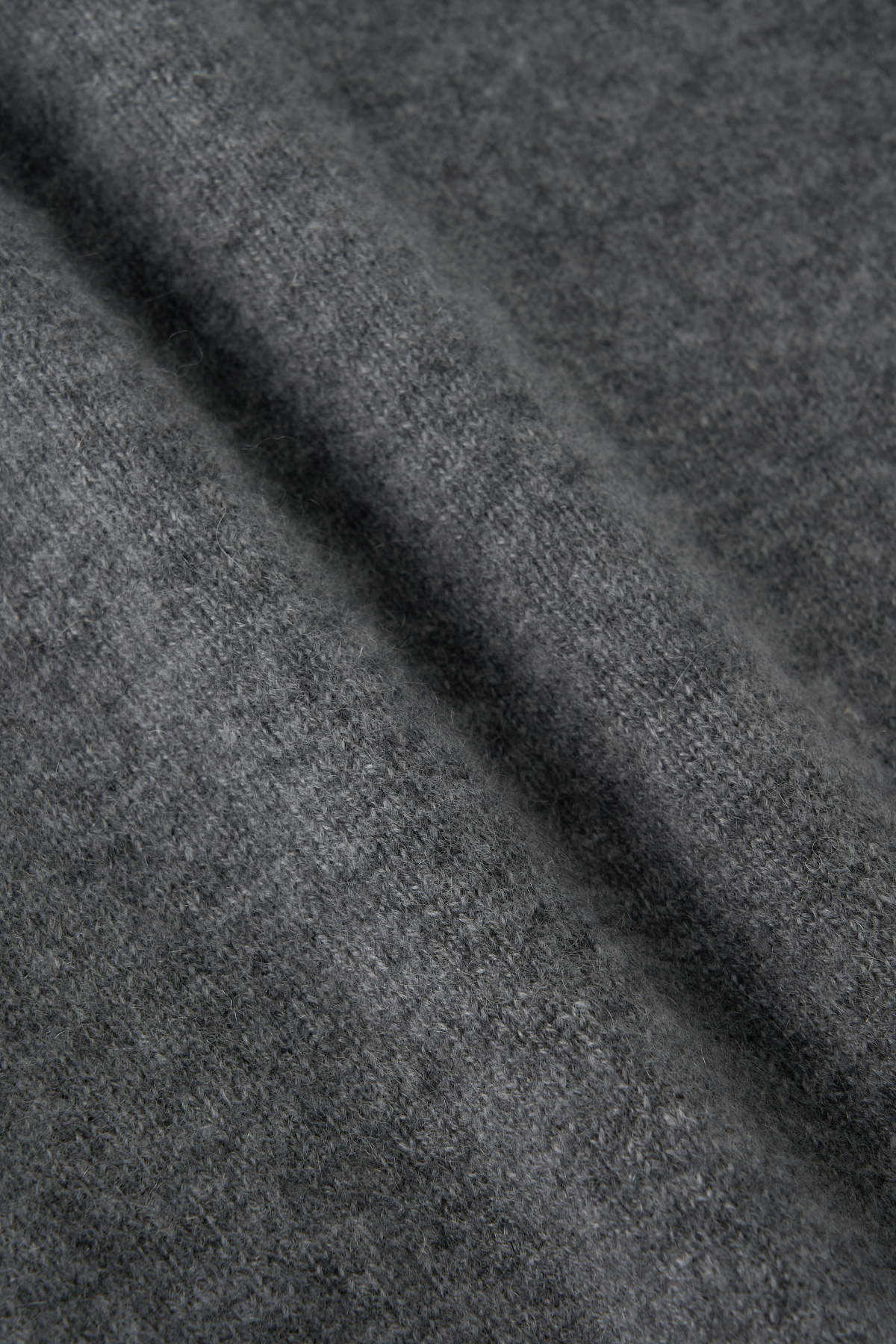 [캐시미어100] 베이직 반팔 니트 STEEL GRAY