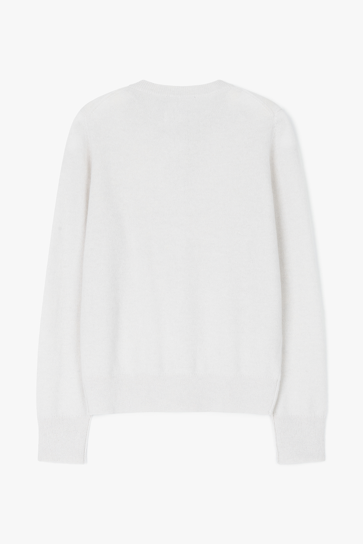 [캐시미어100] 베이직 라운드넥 가디건 LIGHT MELANGE GRAY